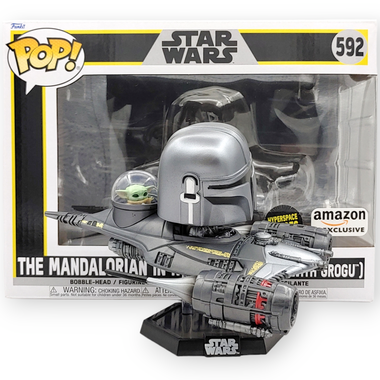 FUNKO POP<星球大戰-曼達洛人>6吋曼達洛人(N-1型星際戰鬥機)-NO.592