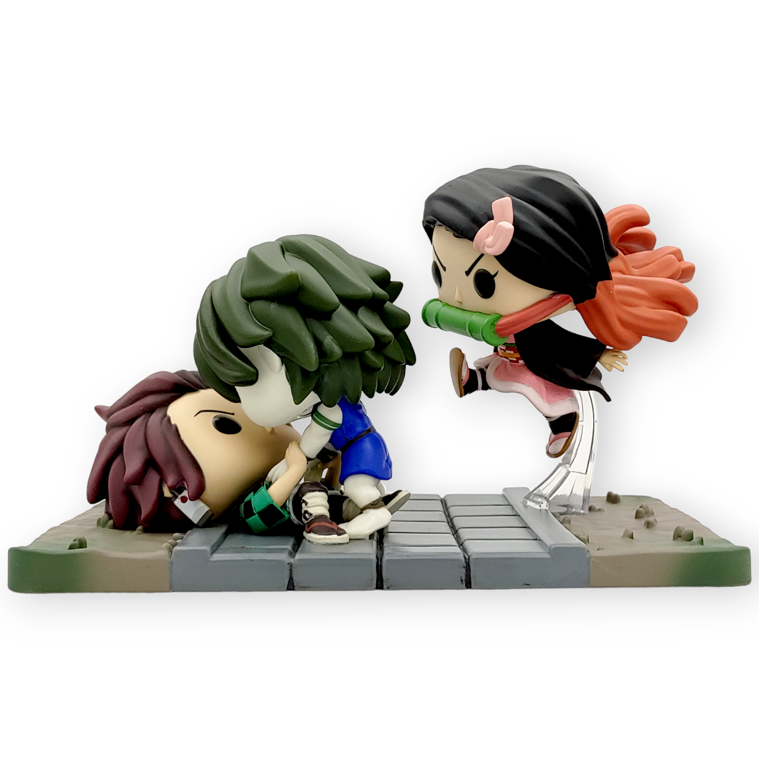 FUNKO POP <鬼滅之刃>炭治郎與禰豆子vs佛堂鬼(動畫場景)-No.1419