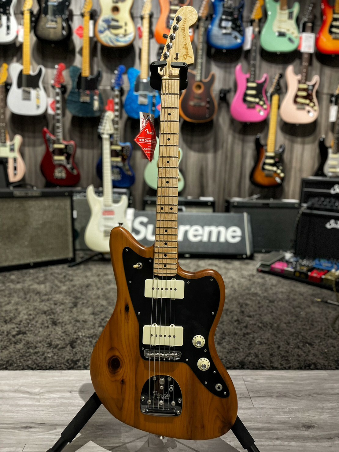Fender AM Professional Pine Jazzmaster NAT LTD 公司貨【宛伶樂器】