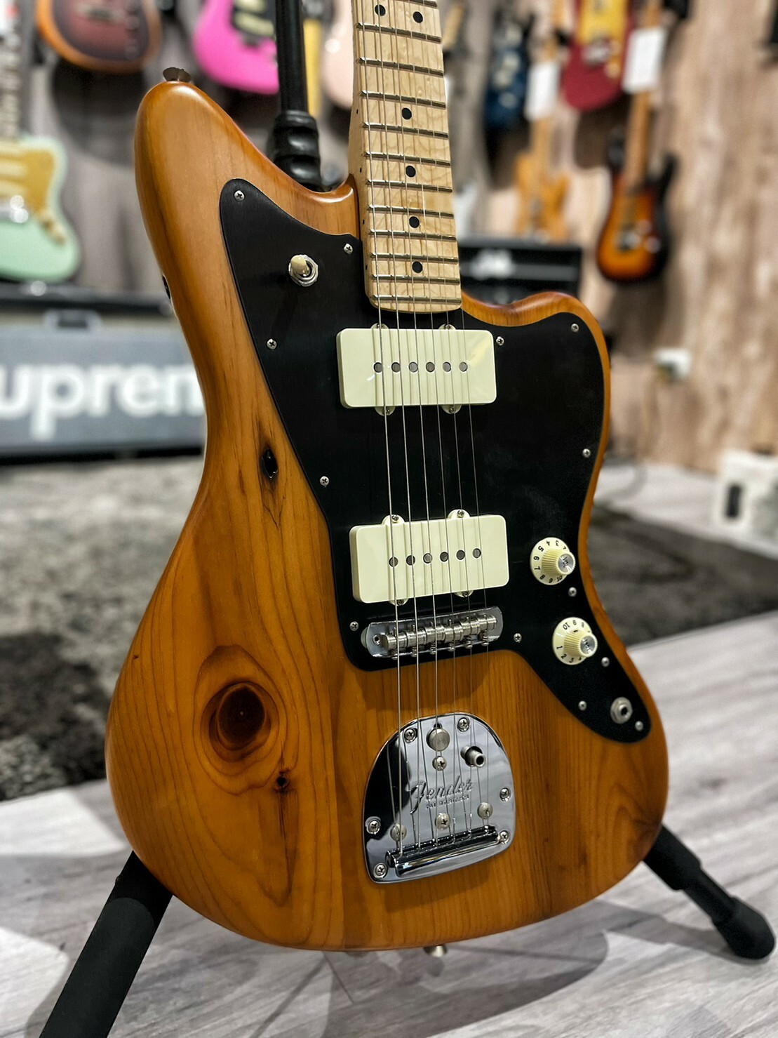 Fender AM Professional Pine Jazzmaster NAT LTD 公司貨【宛伶樂器】