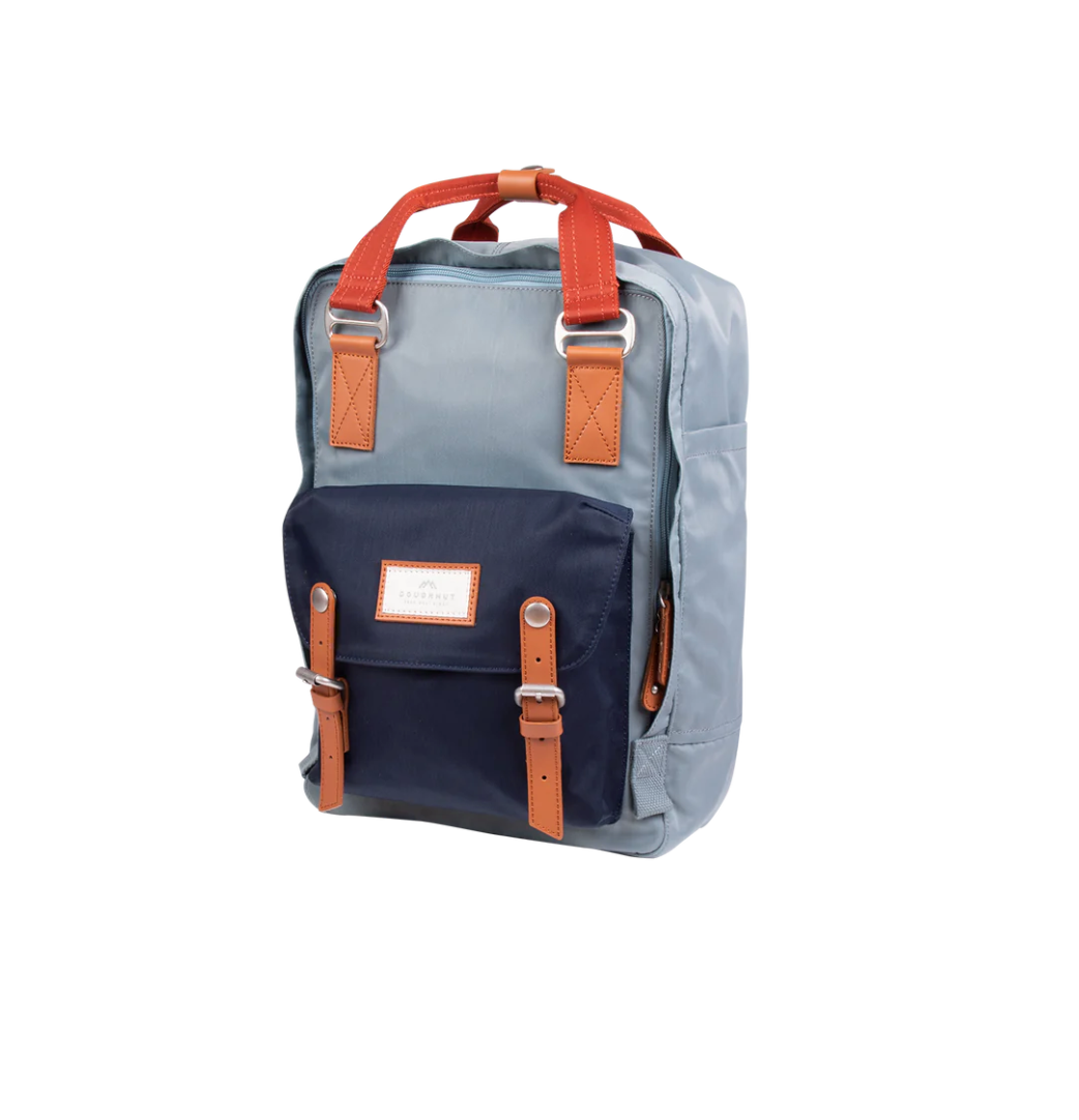 Doughnut Macaroon Backpack 16L - Earth Tone Series Washed Denim X Nautical