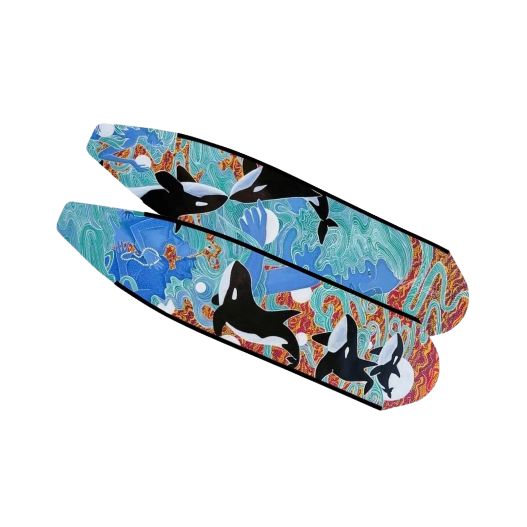 ▲DiveR 全碳纖維長蛙板-情定落日鯨 (聯名限定款)