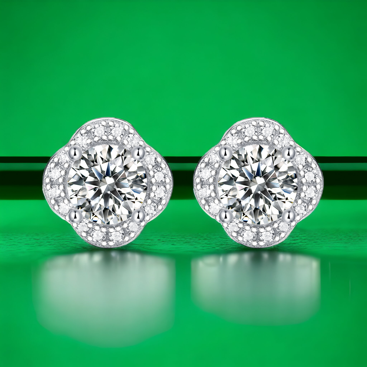 【星辰】年華-莫桑石耳環(0.5ct)