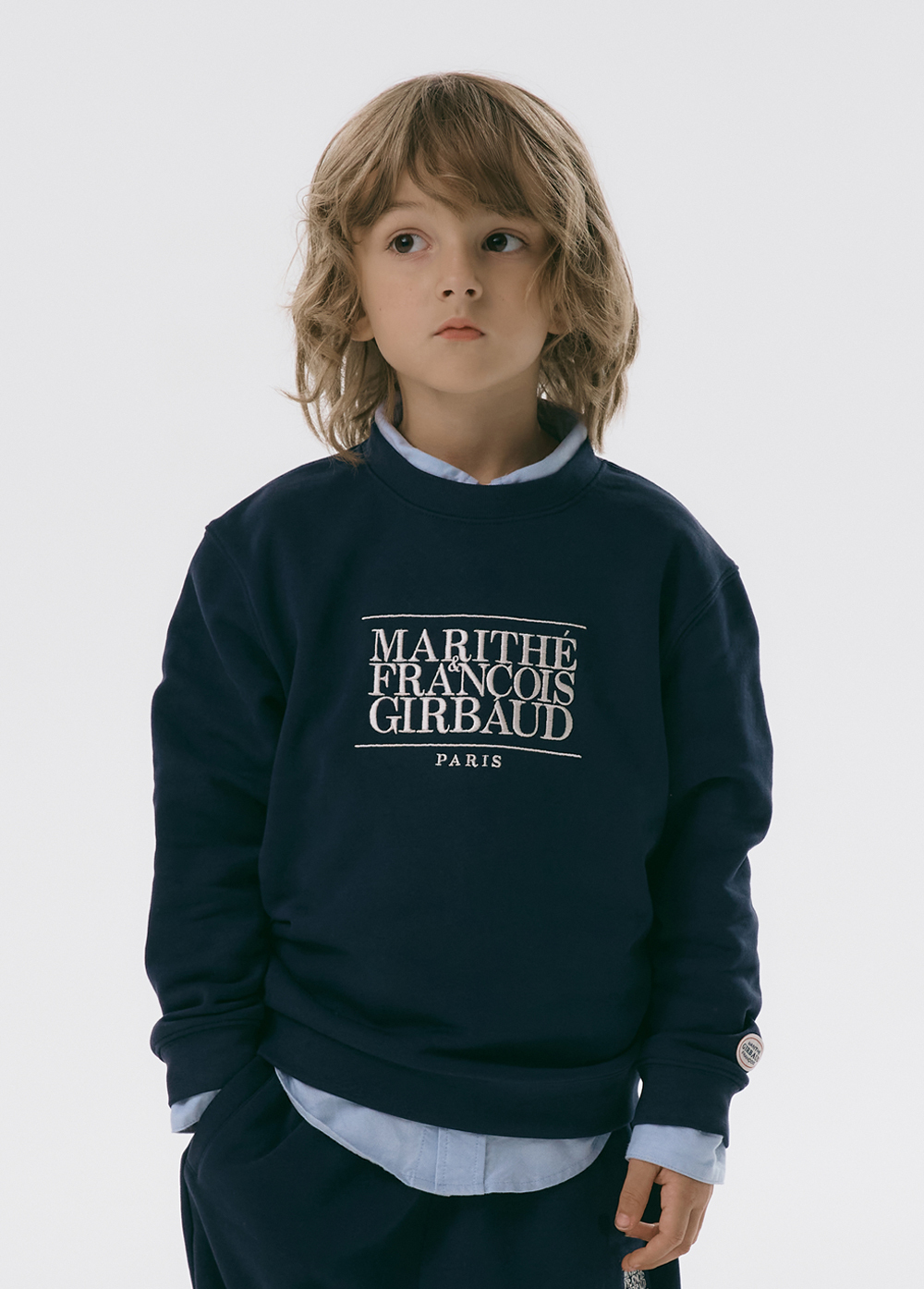 Marithe Francois Girbaud ENFANT CLASSIC LOGO SWEATSHIRT navy