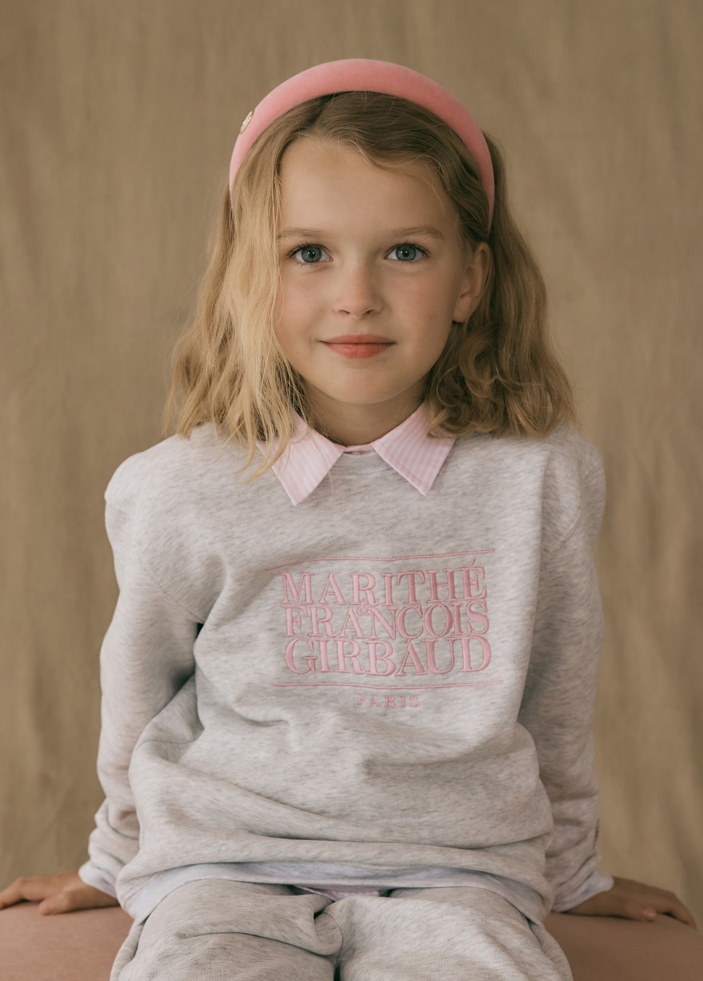 Marithe Francois Girbaud ENFANT CLASSIC LOGO SWEATSHIRT light heather gray