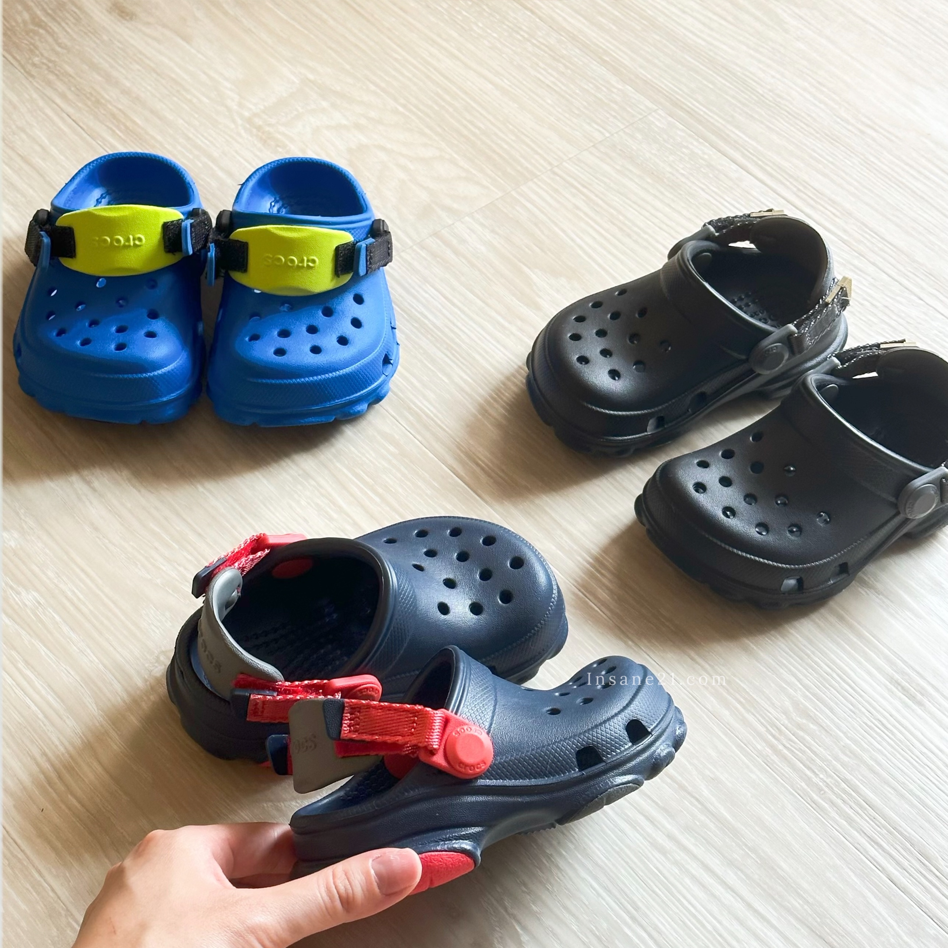 CROCS ALL-TERRAIN CLOG KIDS 黑/藍 特林洞洞鞋 童鞋