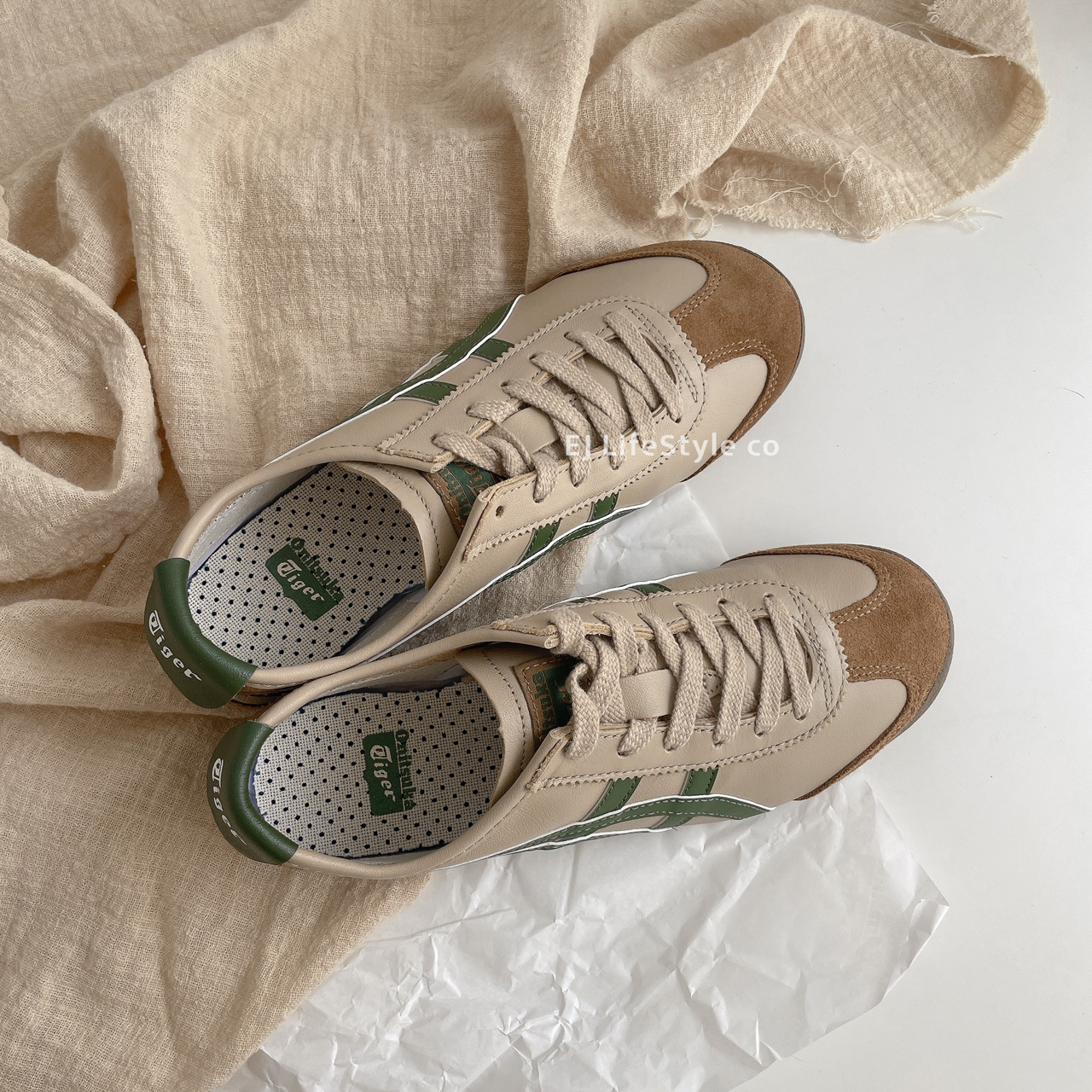 Onitsuka Tiger Mexico 66 鬼塚虎 德訓鞋 抹茶拿鐵 抹茶綠 餅乾頭 奶茶色 棕色 Y2K 復古 千禧年 / 調貨