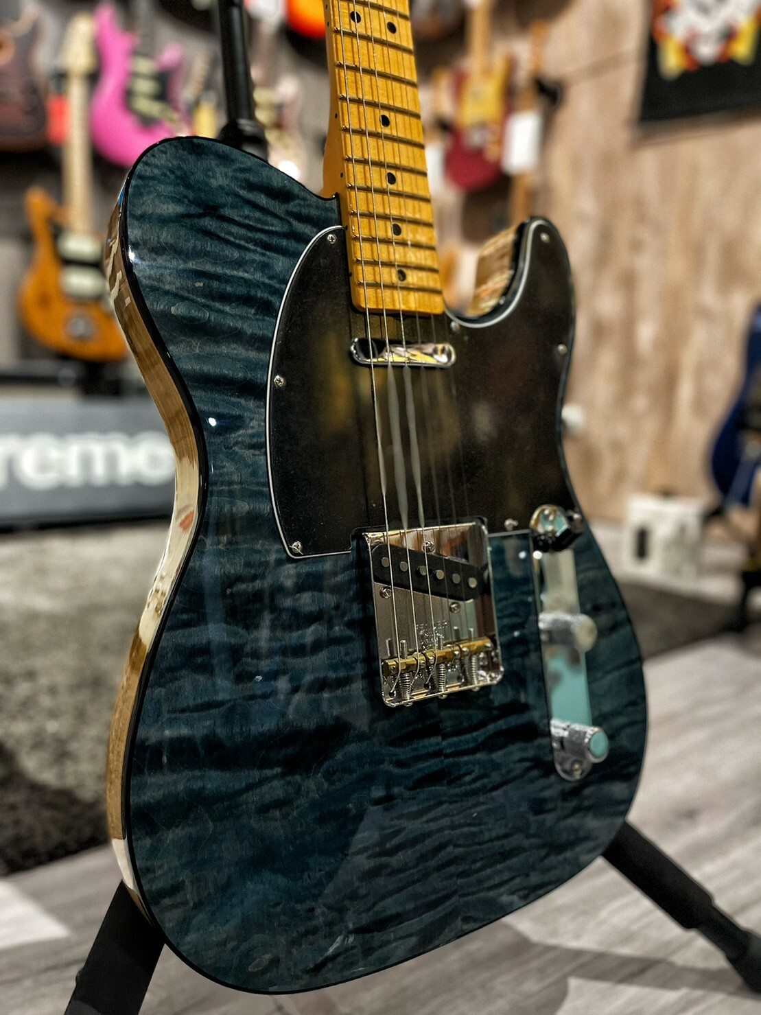 Fender AM Rarities Quilt Maple Top Tele BLCB 公司貨【宛伶樂器】