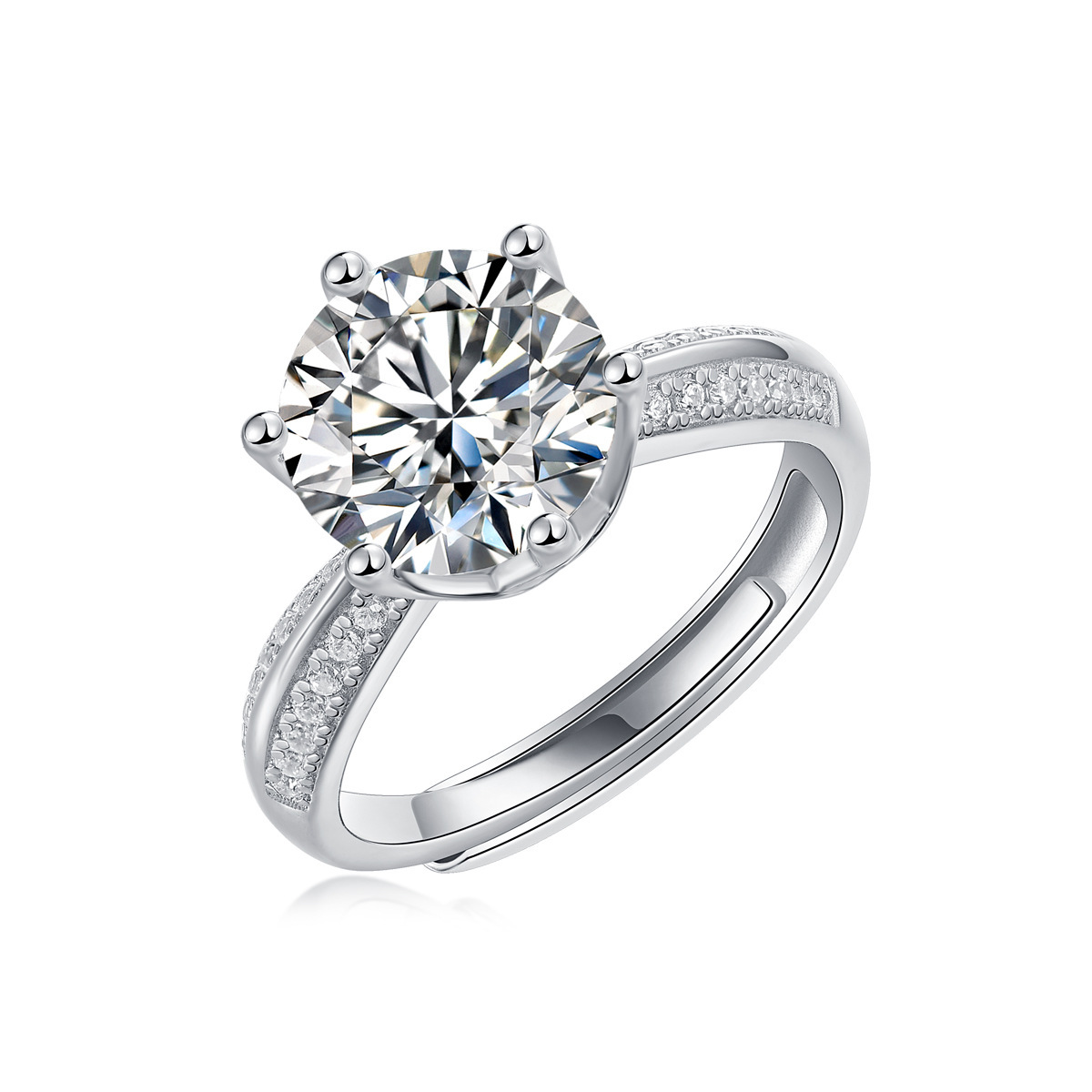 【星辰】銘心-莫桑石戒指(1-5ct)