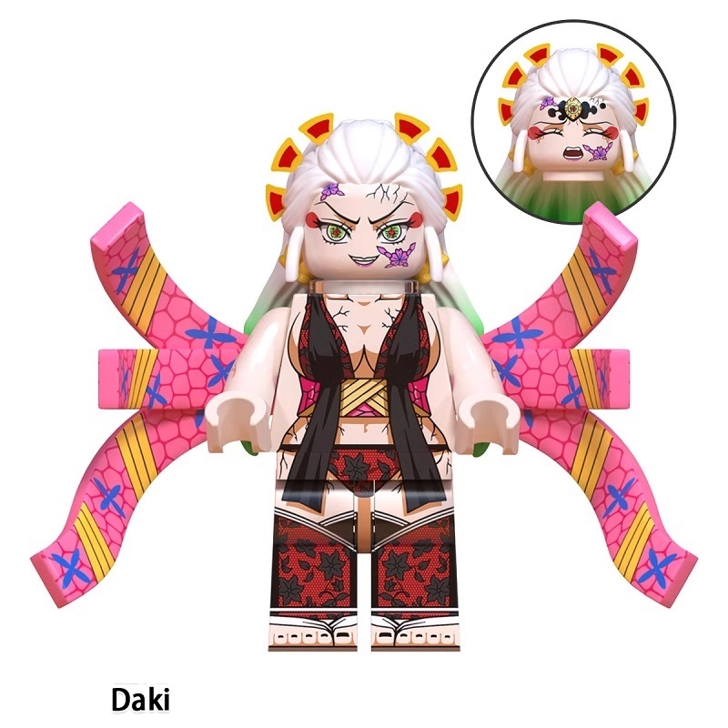Daki Demon Slayer Minifigures Minifigs Fit Lego WM6138 WM2350