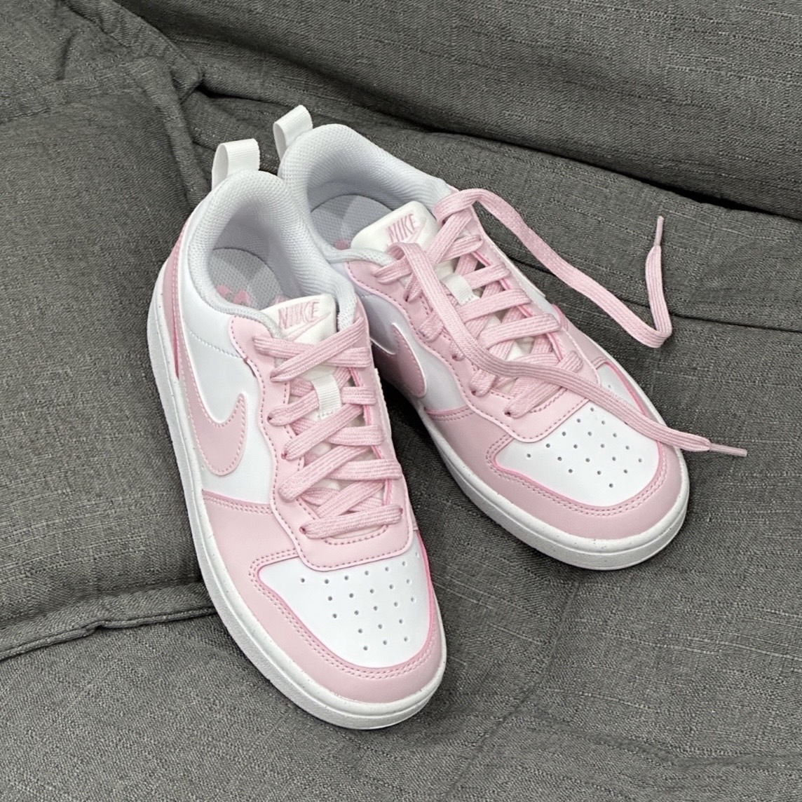 Nike Court Borough Low 2 Recraft 珠光櫻花粉 休閒運動鞋 大童 女款