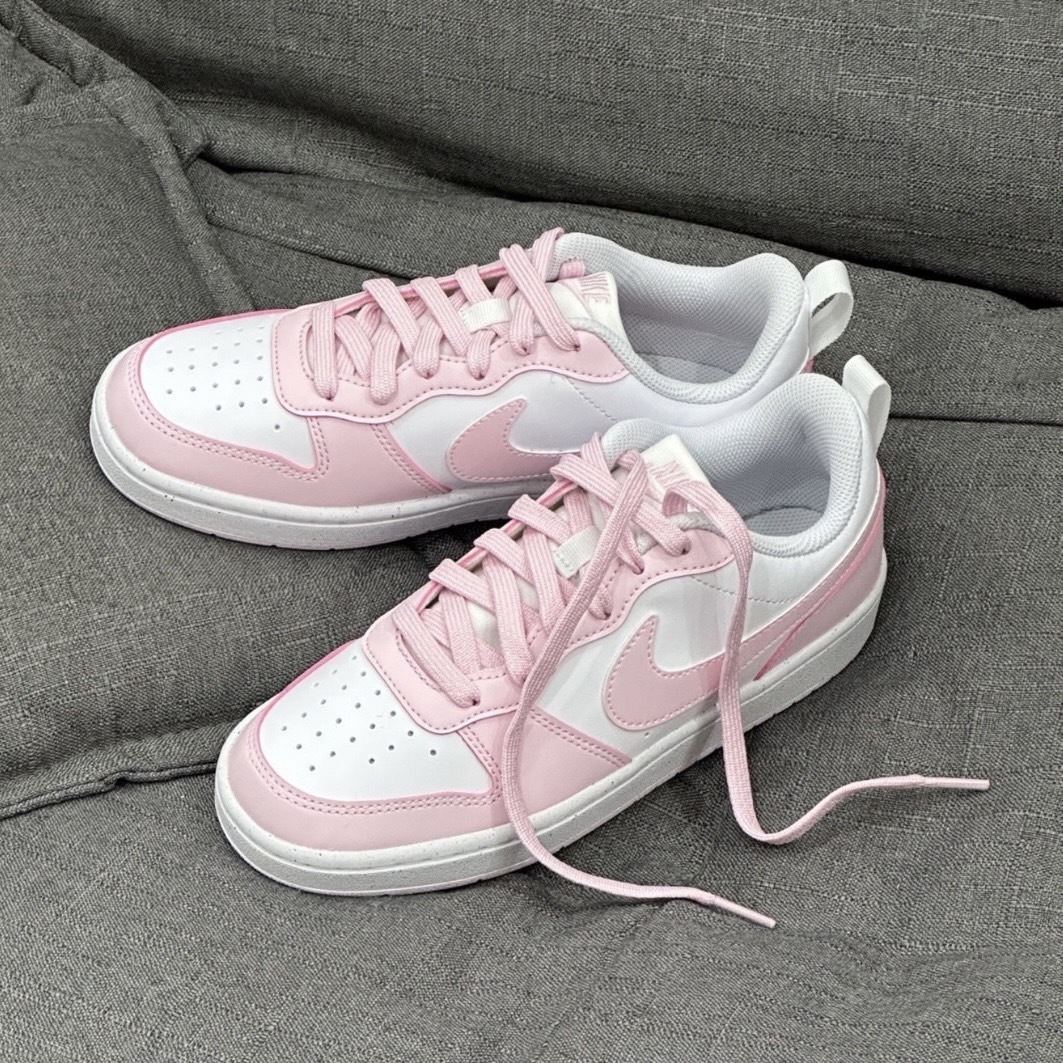 Nike Court Borough Low 2 Recraft 珠光櫻花粉 休閒運動鞋 大童 女款