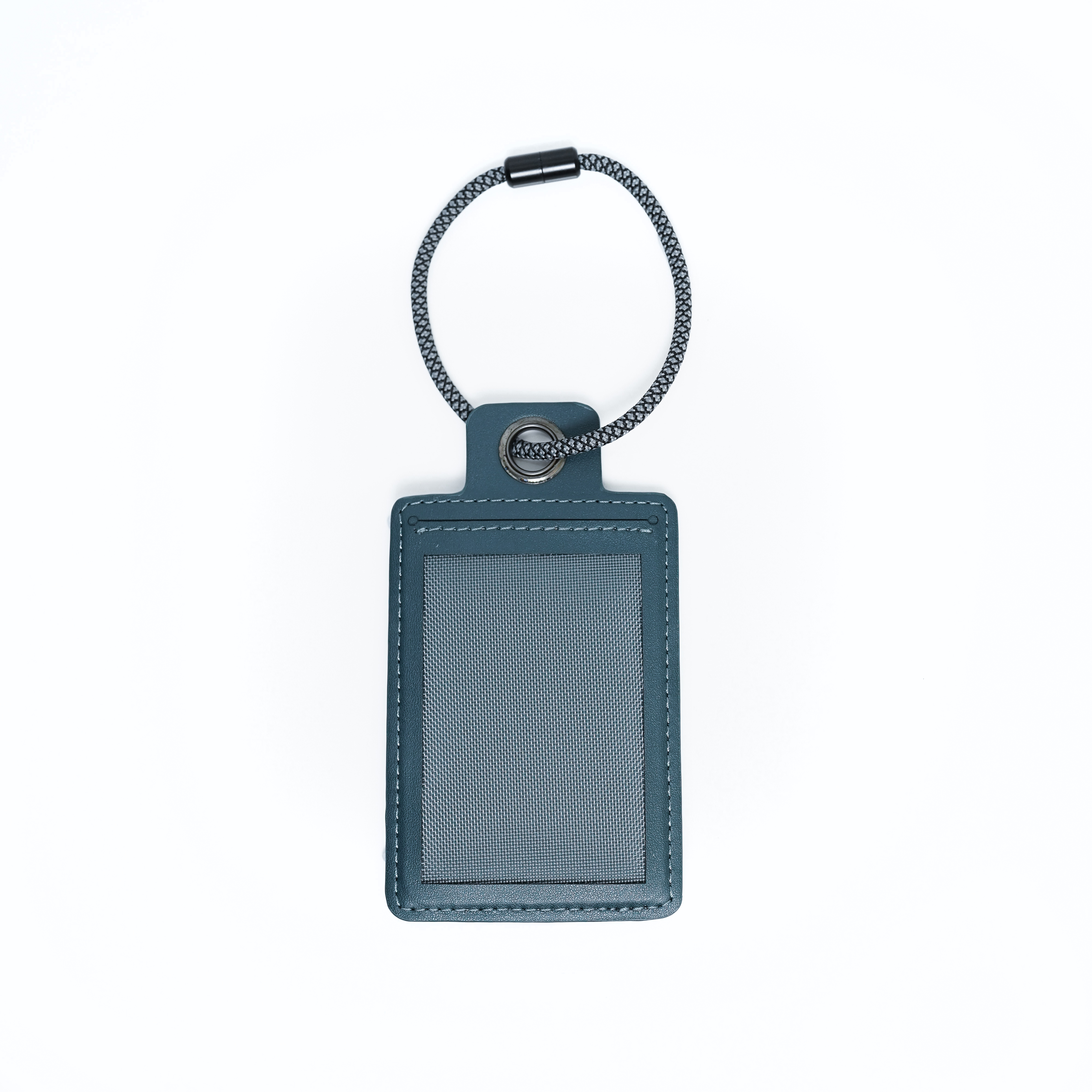 Monocozzi Exquisite Genuine Leather Keychain Holder for AirTag- Navy