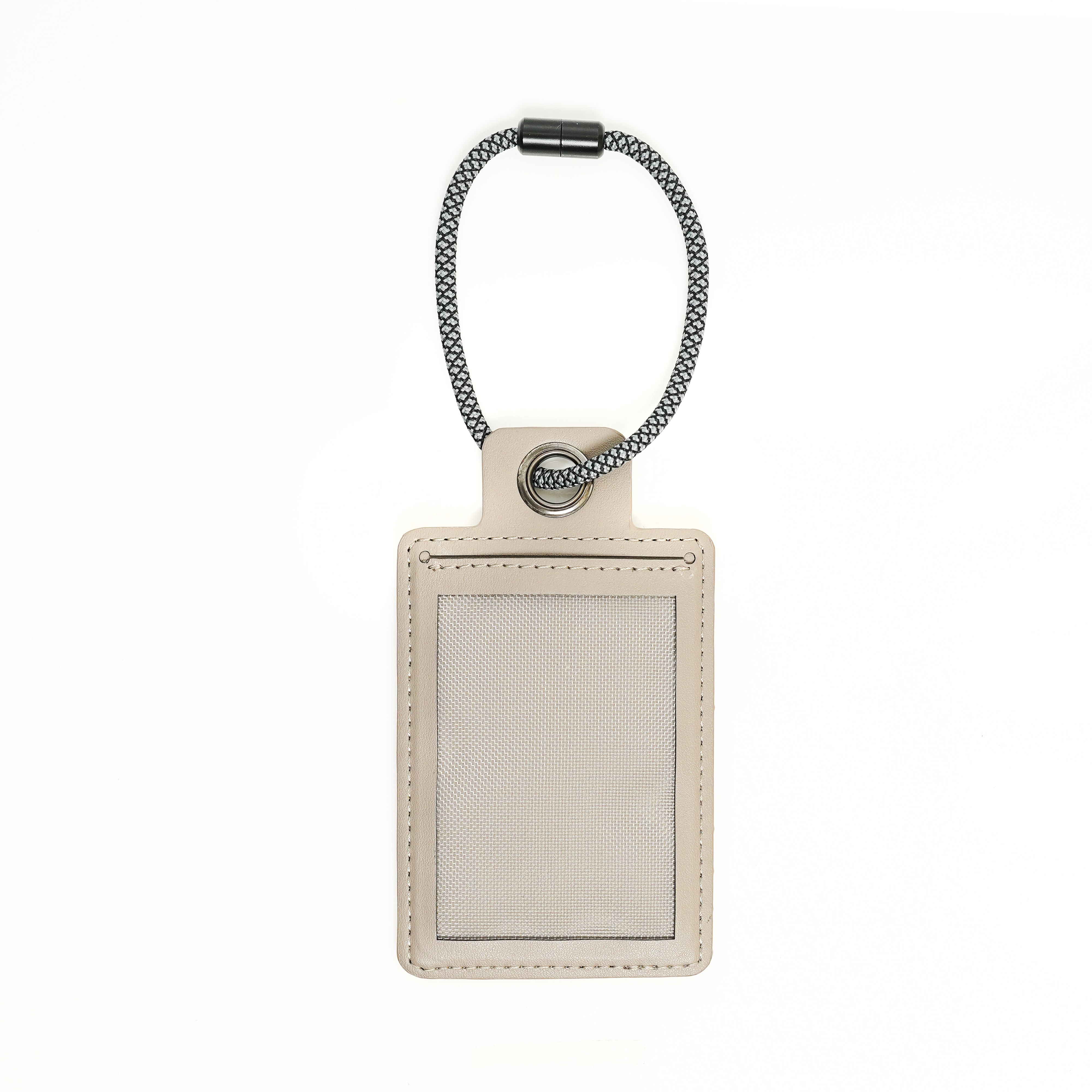 LUCID Refined | Biodegradable Leather Luggage Tag - Elephant Grey
