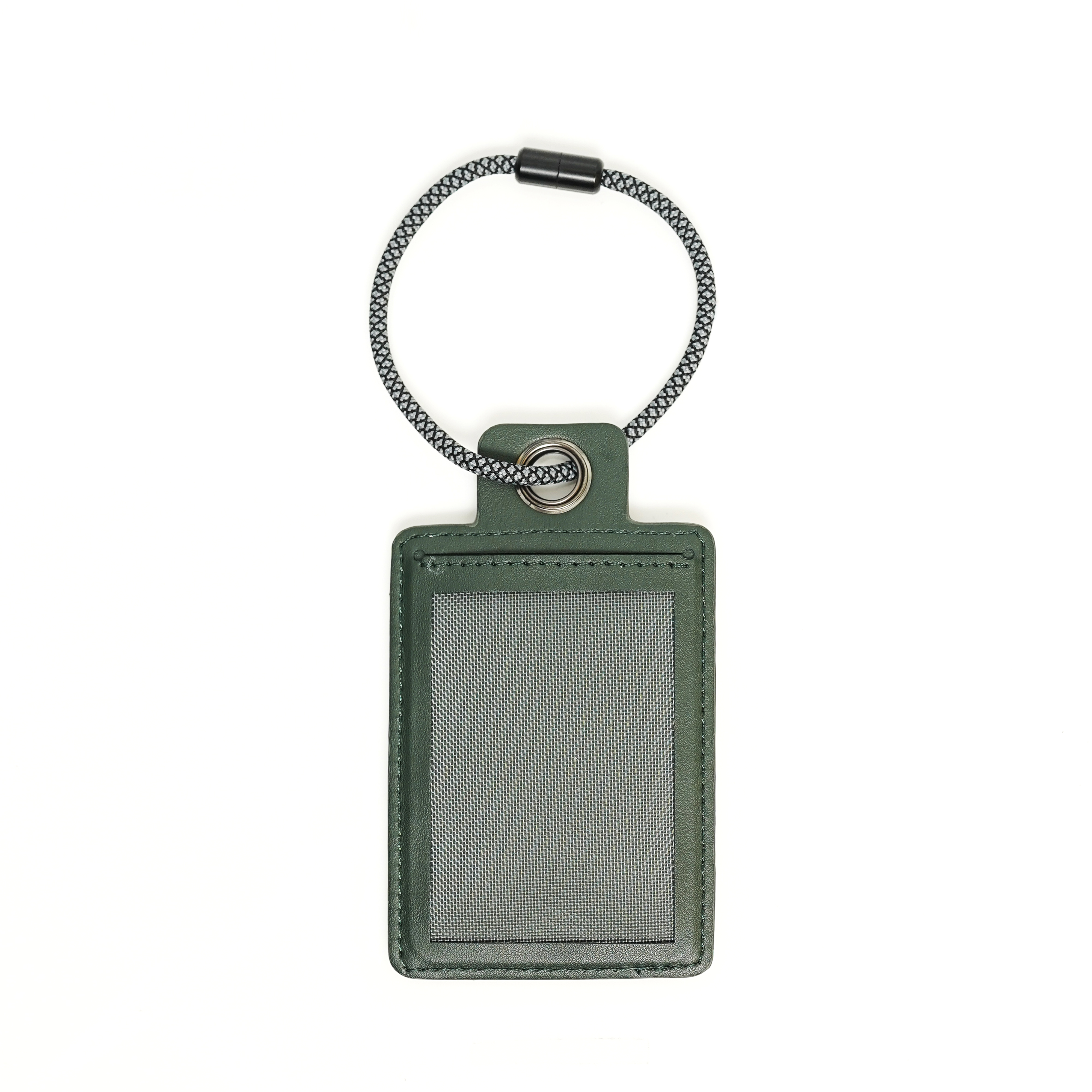 LUCID Refined | Biodegradable Leather Luggage Tag - Olive Night