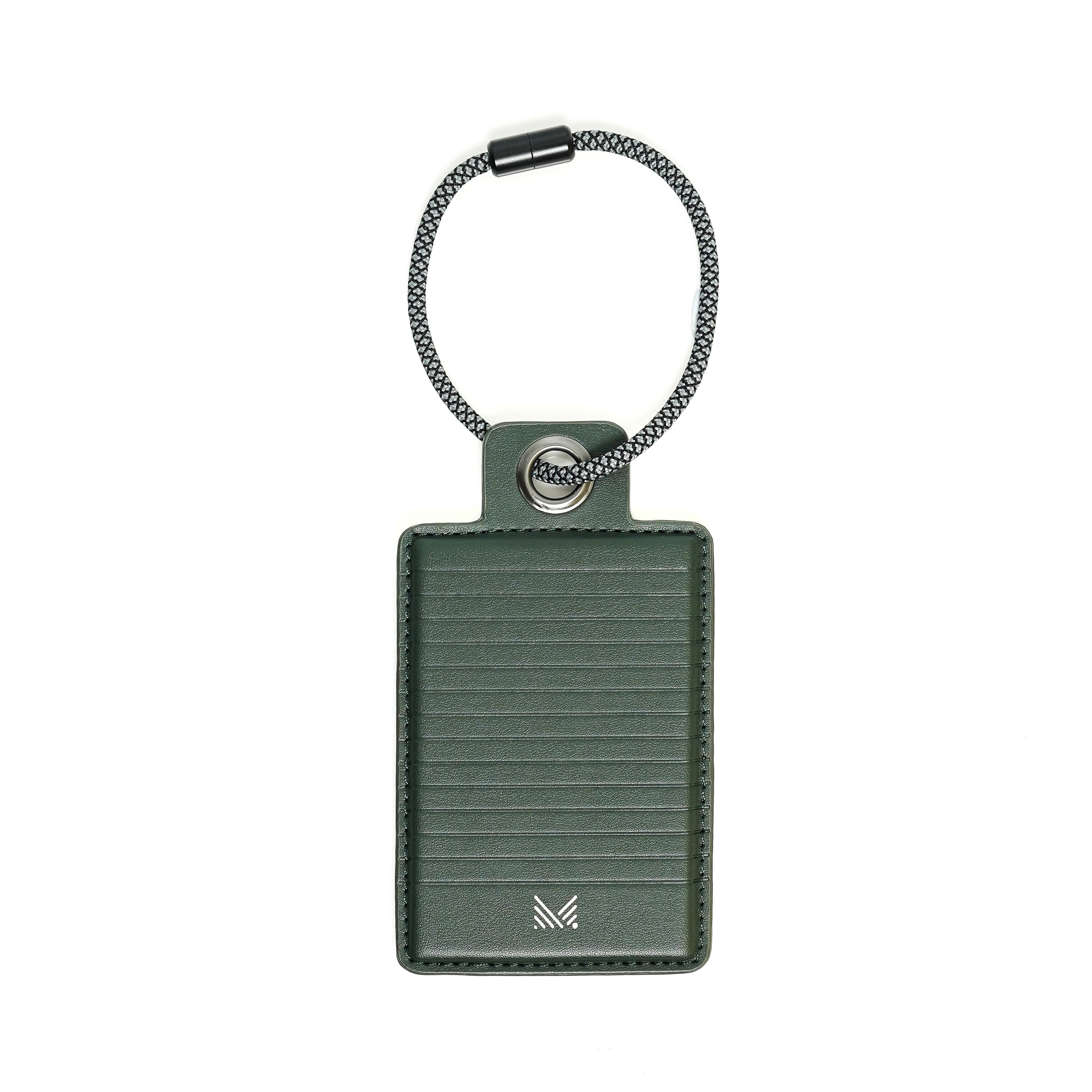 LUCID Refined | Biodegradable Leather Luggage Tag - Olive Night