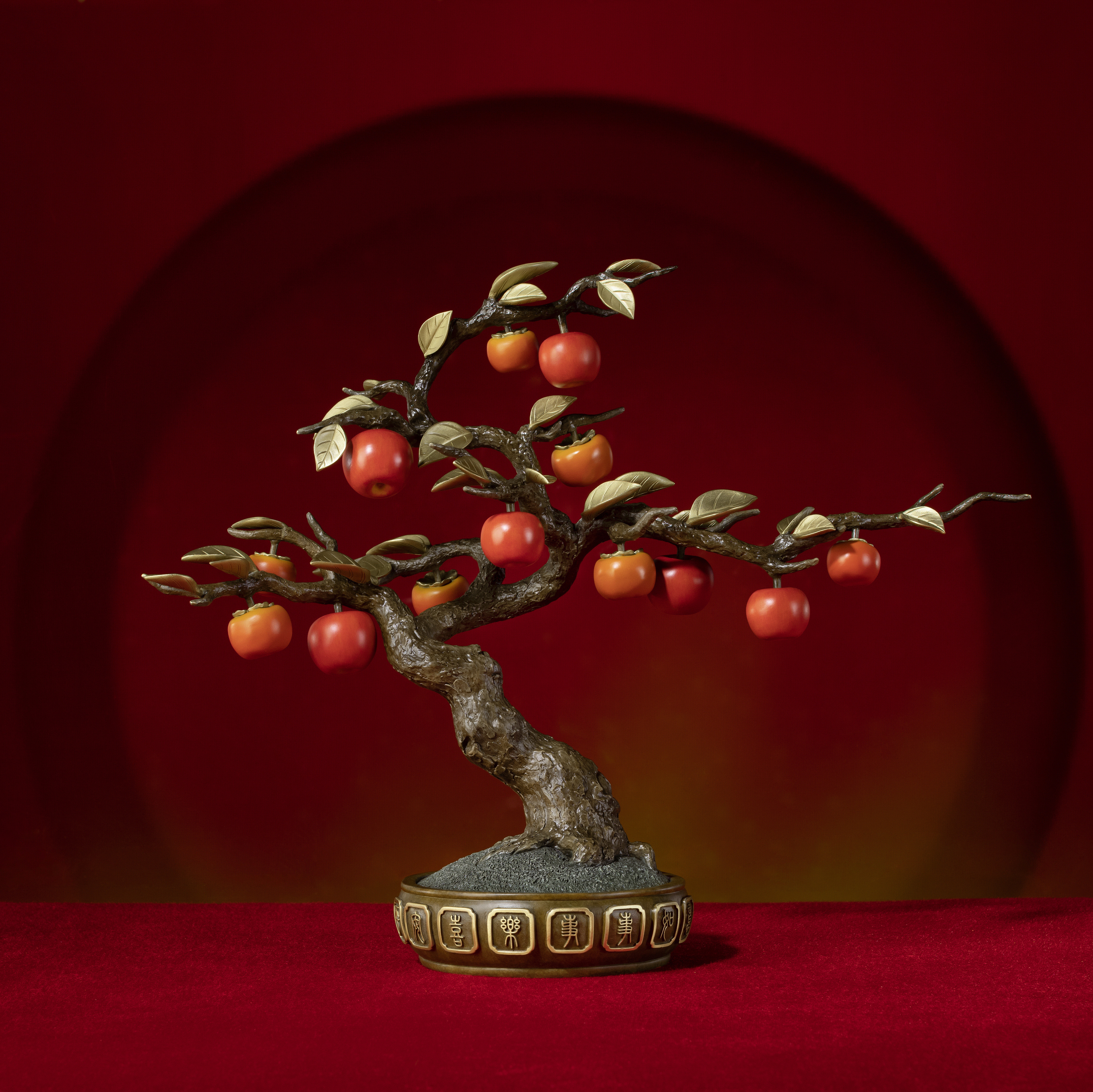 平安喜樂事事如意(柿子與蘋果)