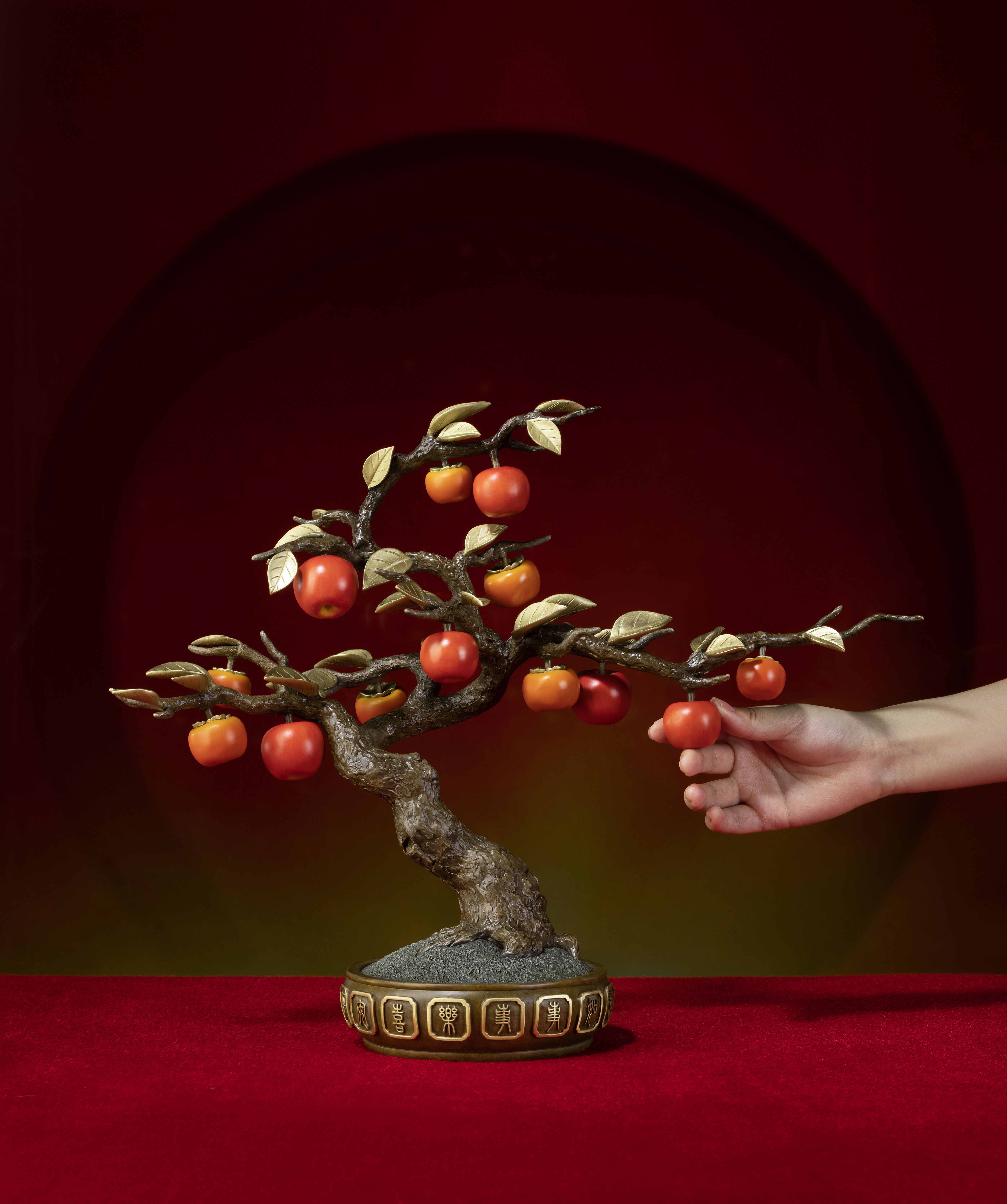 平安喜樂事事如意(柿子與蘋果)