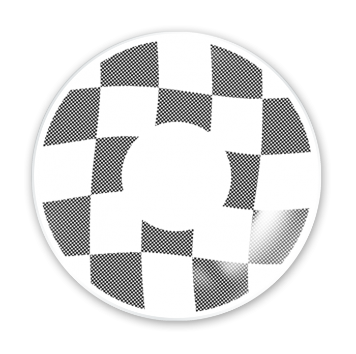 [月拋格仔形] LENSME ORDER MADE Limited Checker eye White 月拋隱形眼鏡 | 每盒2片