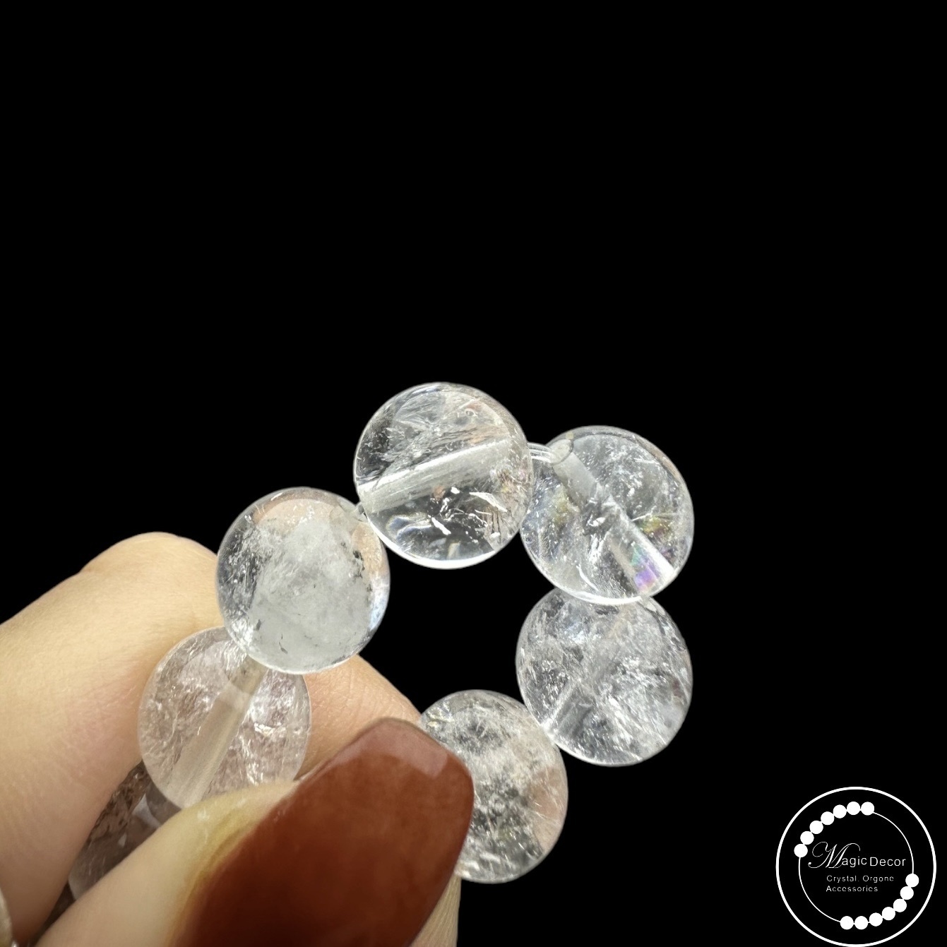 250217-D53 9mm+錦鯉閃靈彩虹晶中晶手串