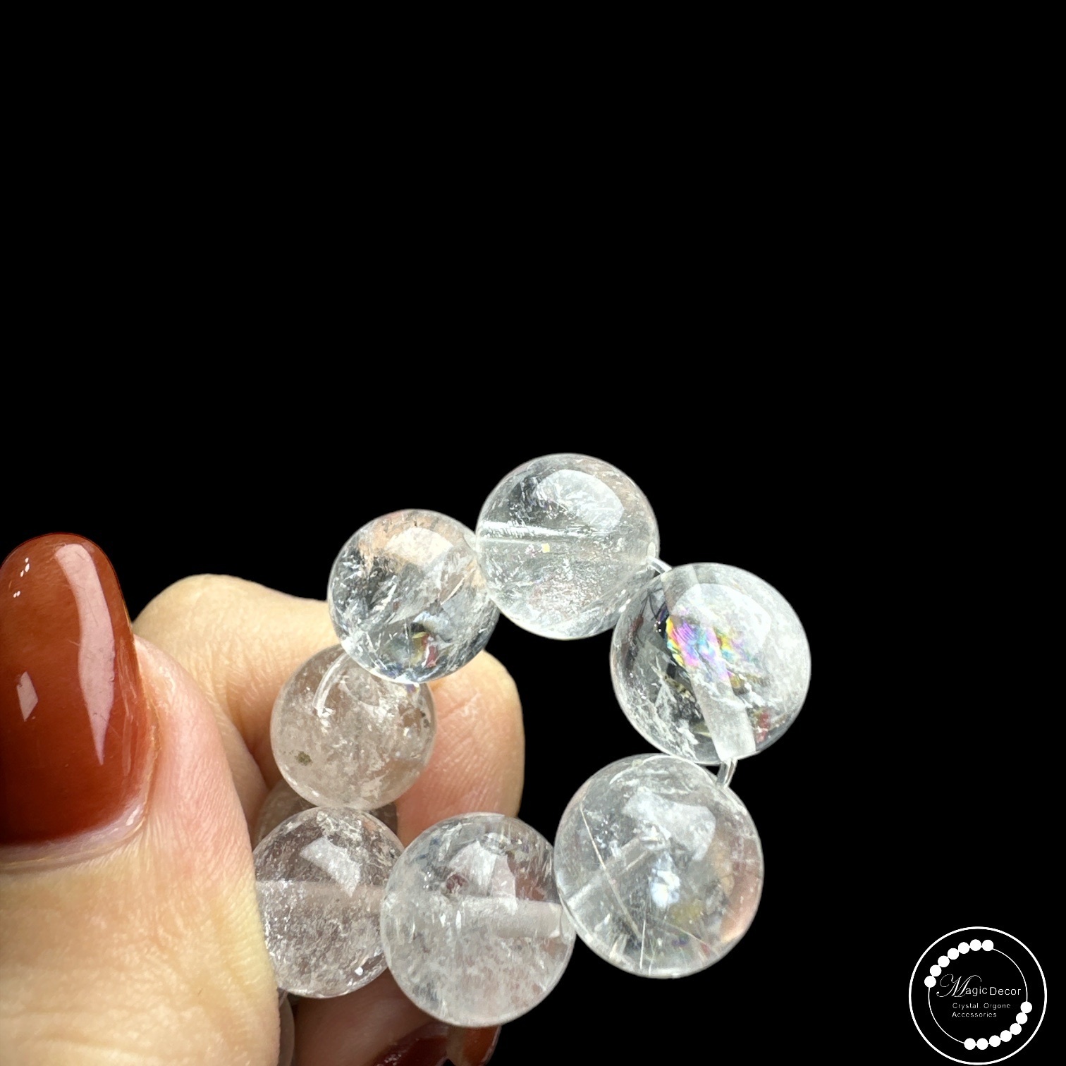 250217-D54 10mm錦鯉閃靈彩虹晶中晶手串