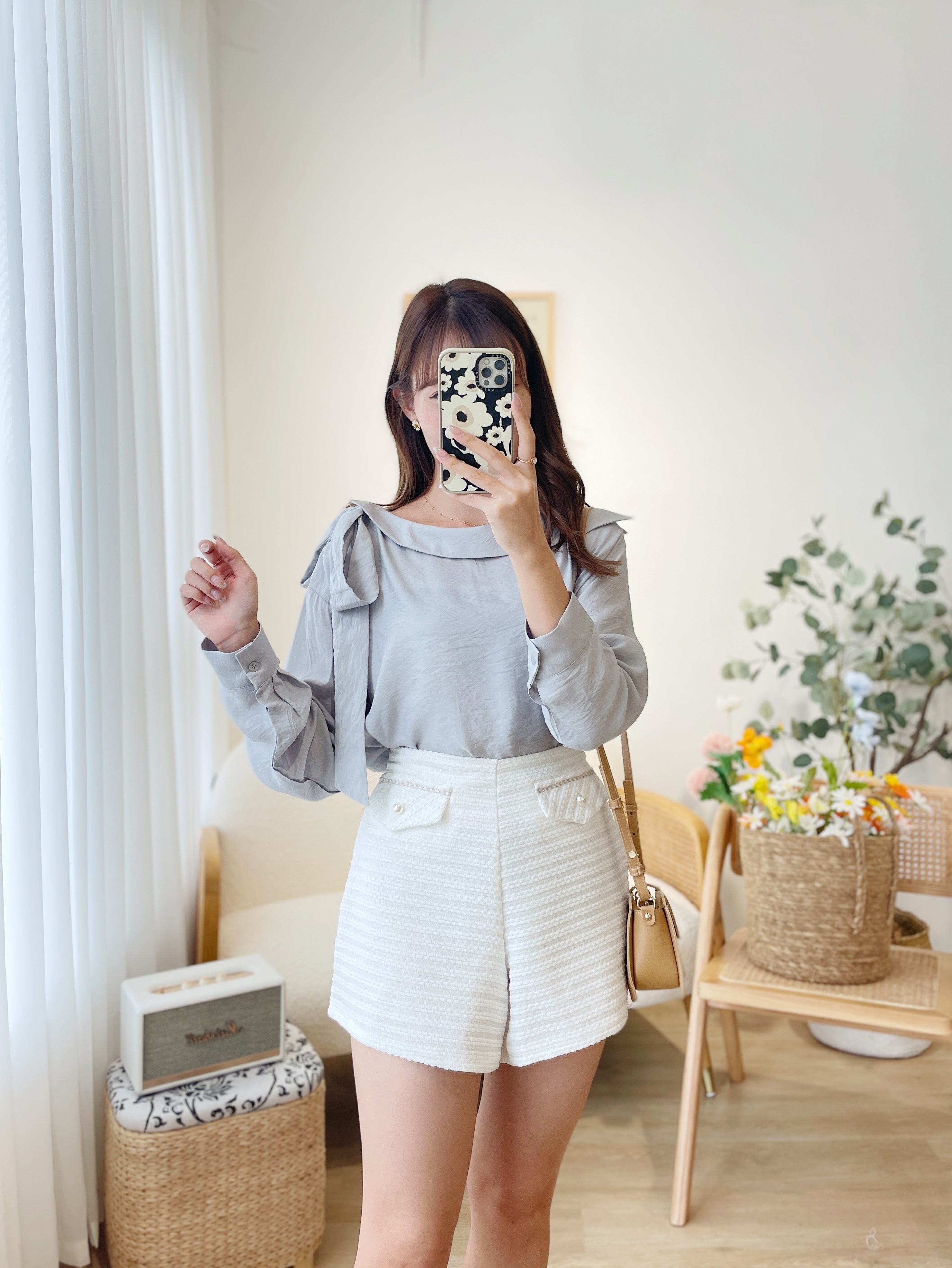 T780 Pastel Rose Silky Blouse