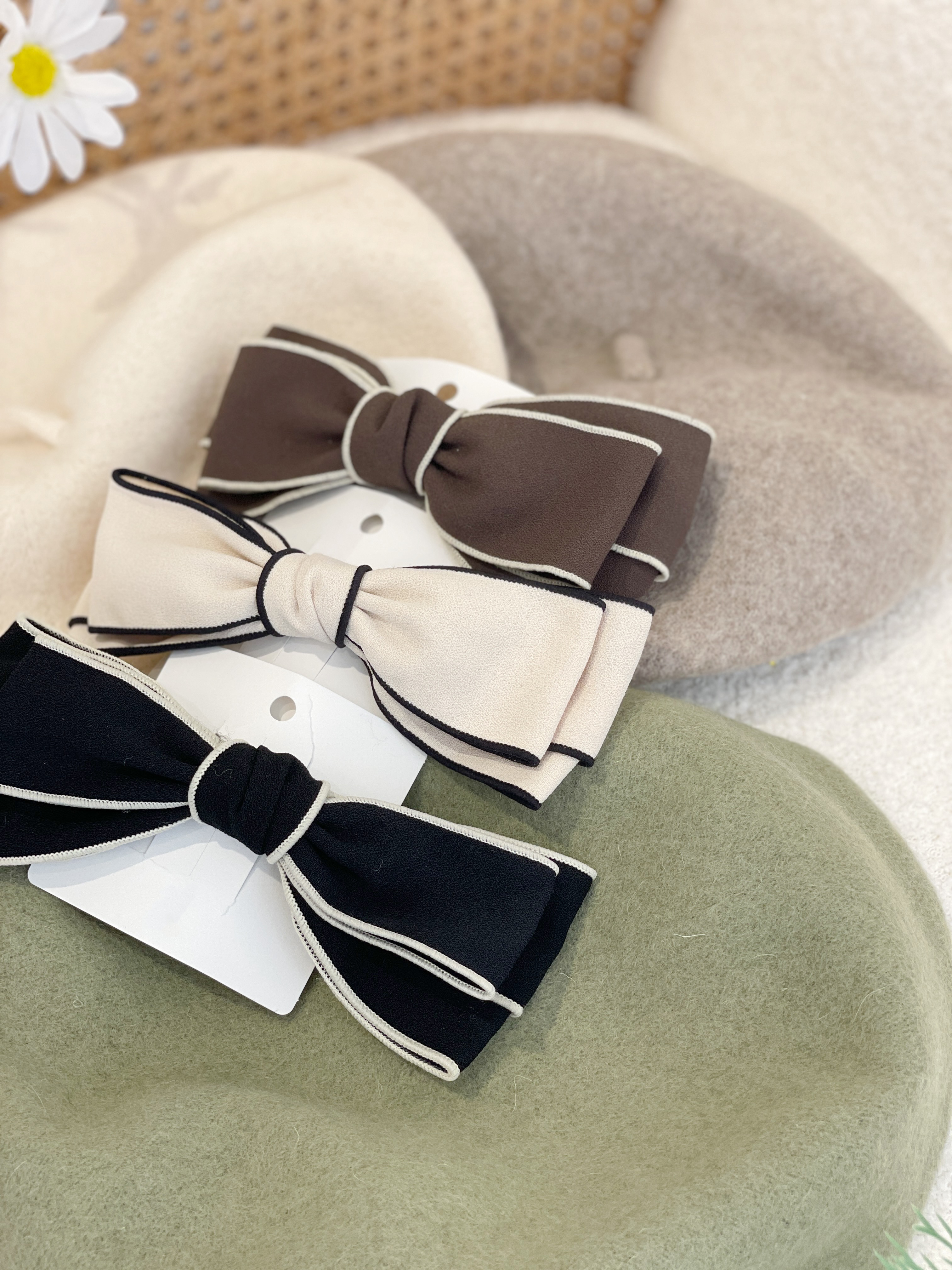 AC042 Autumn Ribbon Hair Clip