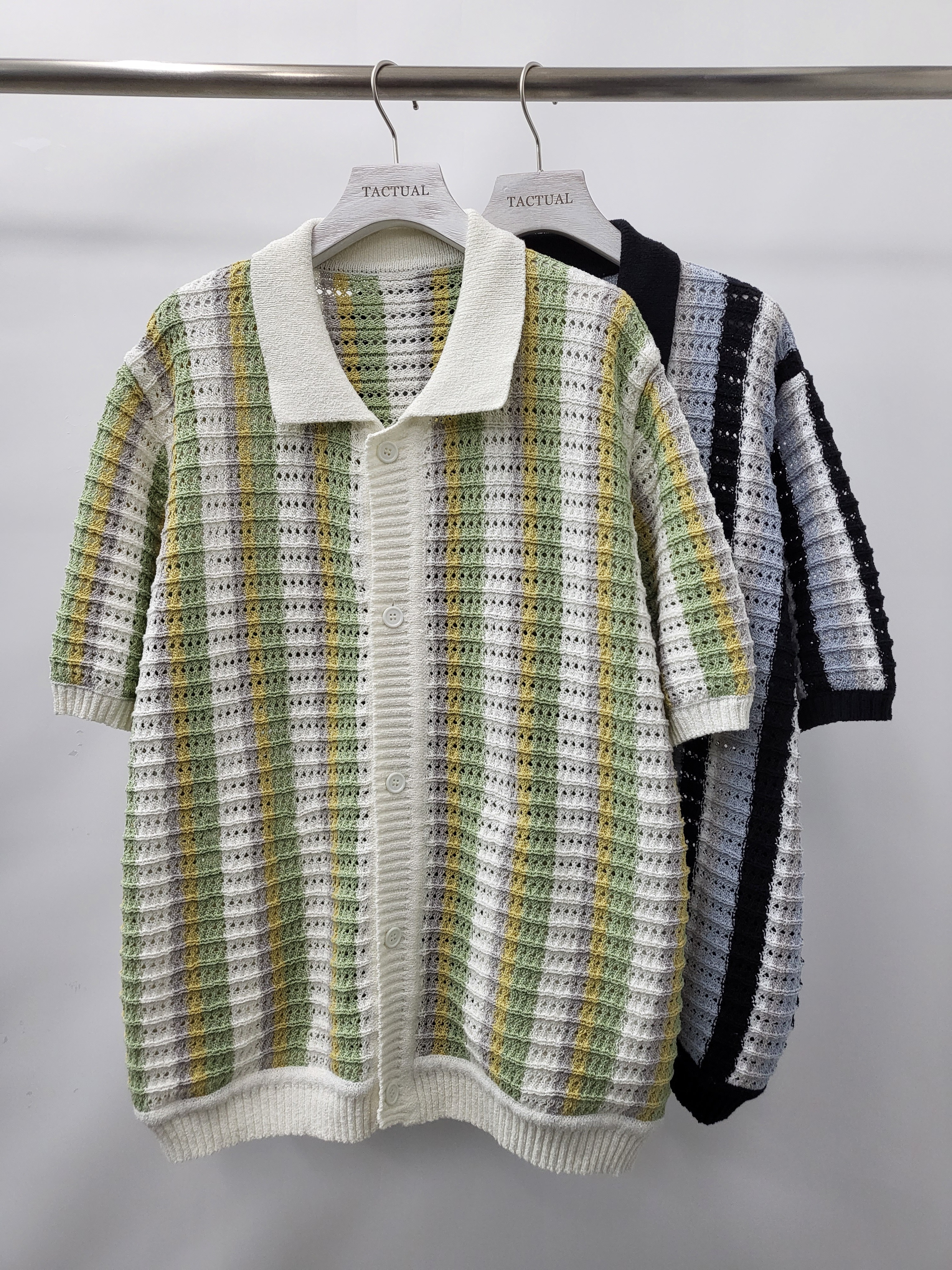 條紋短袖線外套 JK2386