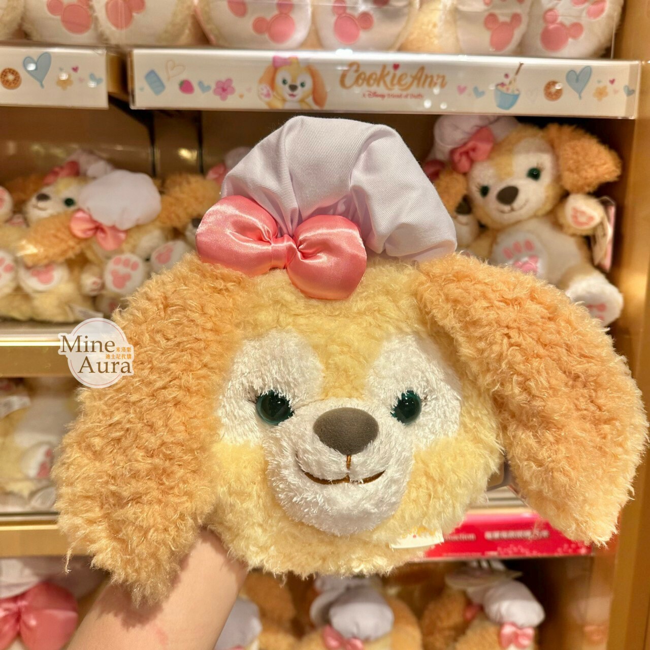 可琦安 餅乾 CookieAnn 大頭 絨毛 2way 手提包 斜背包 兩用 -香港迪士尼樂園