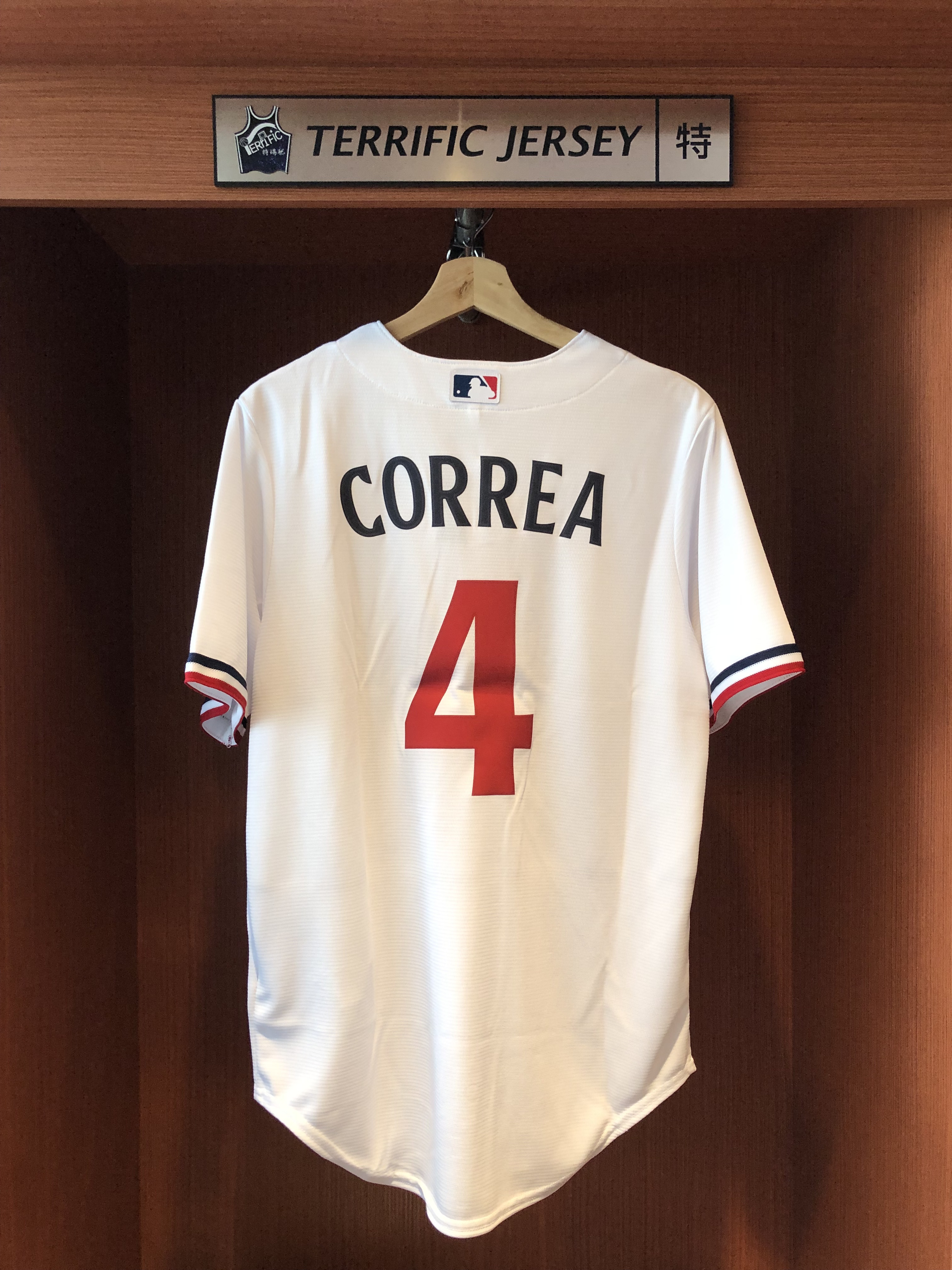 MLB球衣 Carlos Correa 明尼蘇達雙城白 Nike Replica Player Name Jersey 球迷版 熱轉印 全新