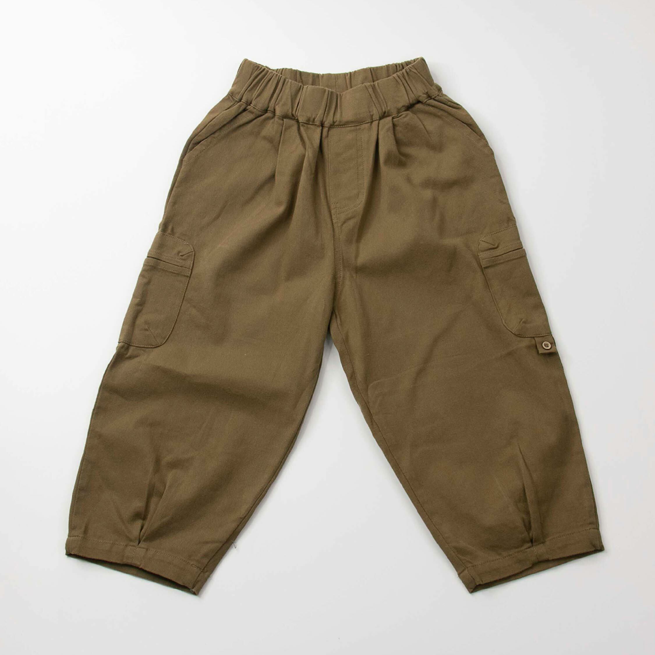 【H35066】簡約百搭側口袋設計休閒褲＊二色