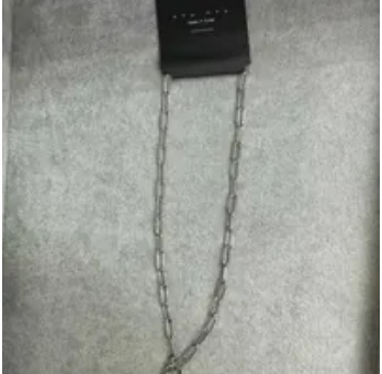 [S] NYU.NYU CHAIN NECKLACE,SILVER, SNN246 (SNN246)