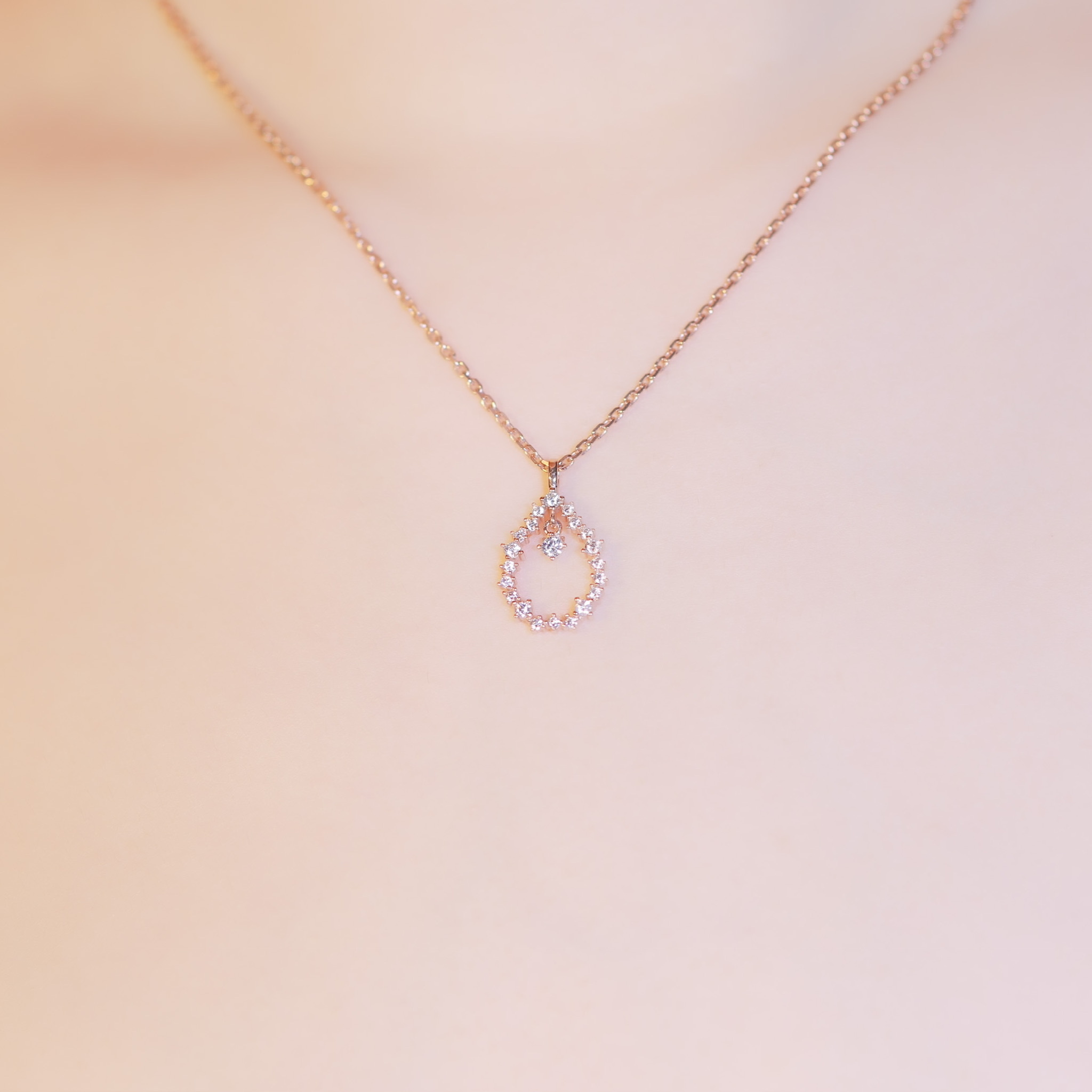 | 925純銀 ・ 厚鍍玫瑰金 |熱氣球項鍊 | NE0162 |