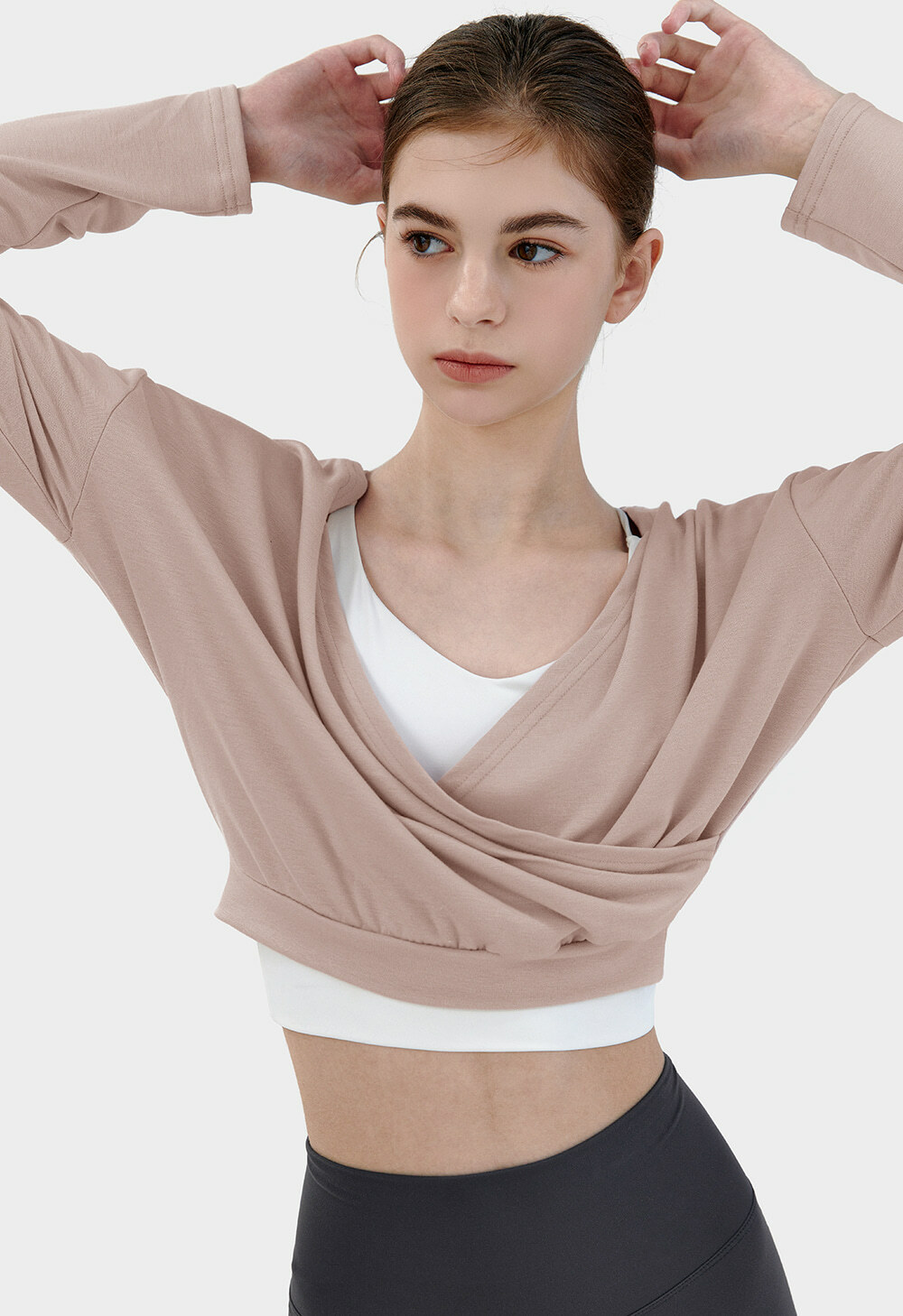 CONCHWEAR - Cotton Lip 交叉長袖上衣