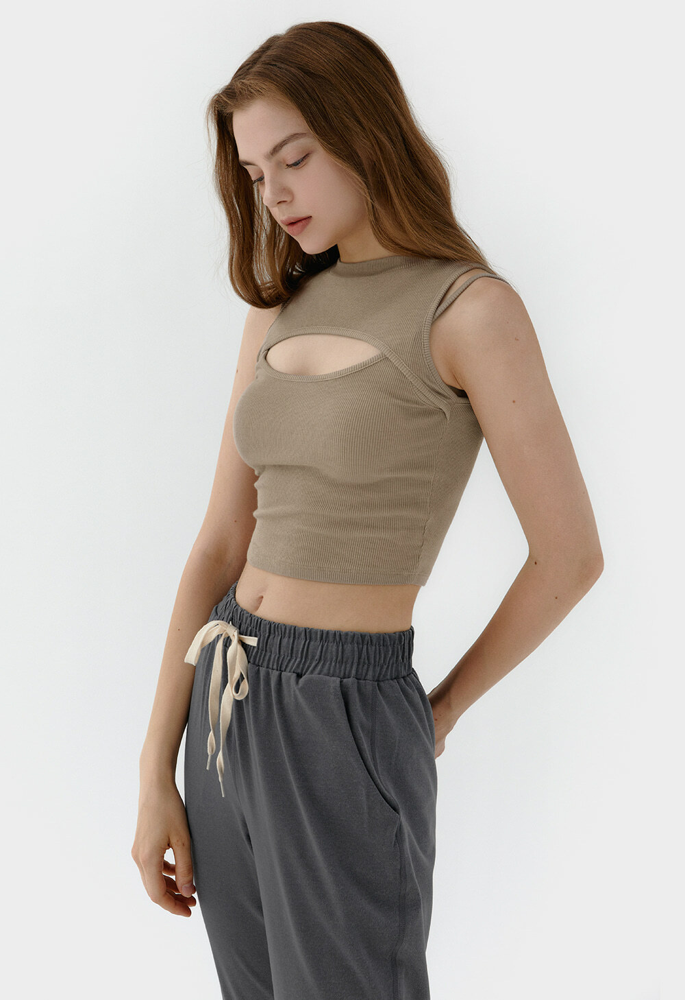 CONCHWEAR - Layering Ribbed 分層羅紋無袖上衣