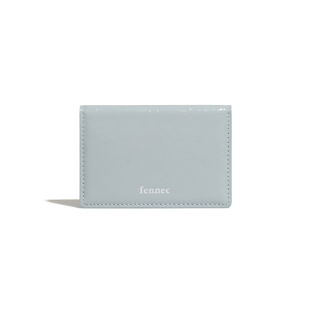 fennec - CRINKLE SOFT CARD CASE - MID GREY