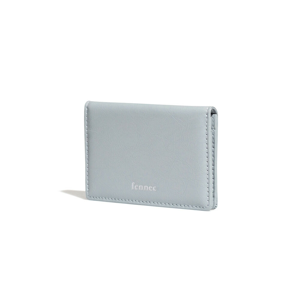 fennec - CRINKLE SOFT CARD CASE - MID GREY