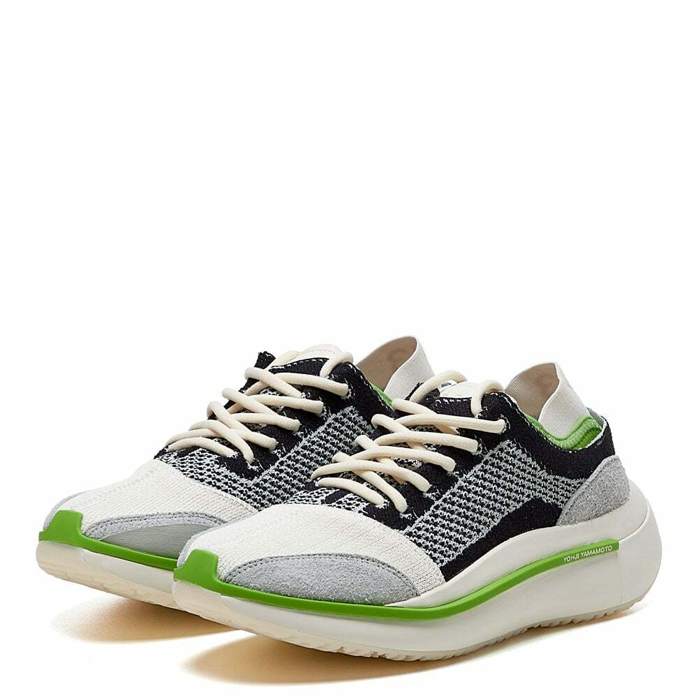 【 Y-3 QISAN KNIT 頂級鞋款 - 灰白綠 】
