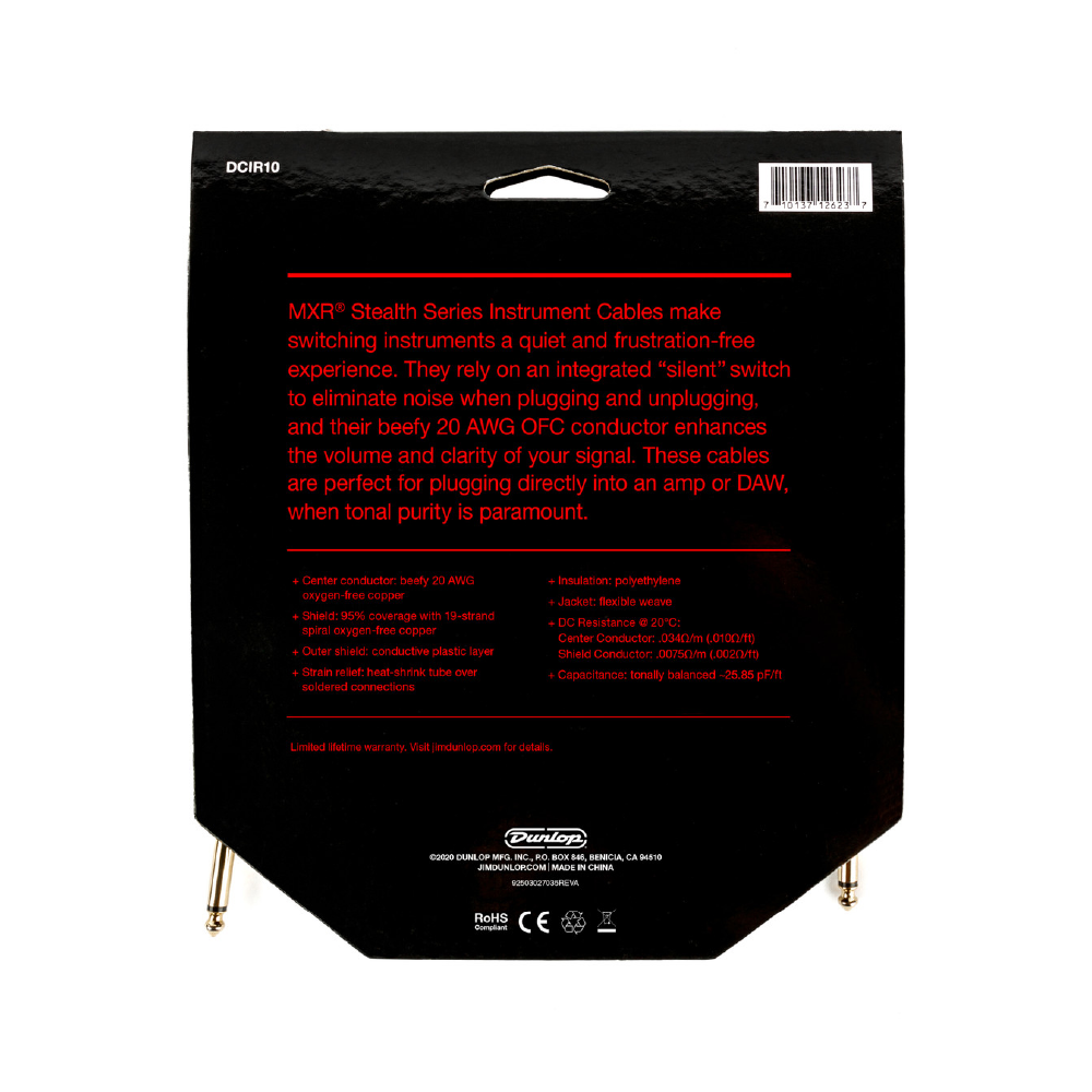 Dunlop Dunlop / MXR DCIR系列 TS(6.3)xTS(6.3) 訊號線 (兩種尺寸可選) 第 2 張圖片｜三峽配件 / 週邊