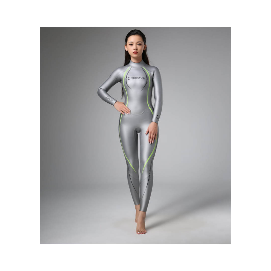 ▲預購 Bestdive 女款 1.5-3mm 微瀾系列 炫彩連身自潛防寒衣 2026