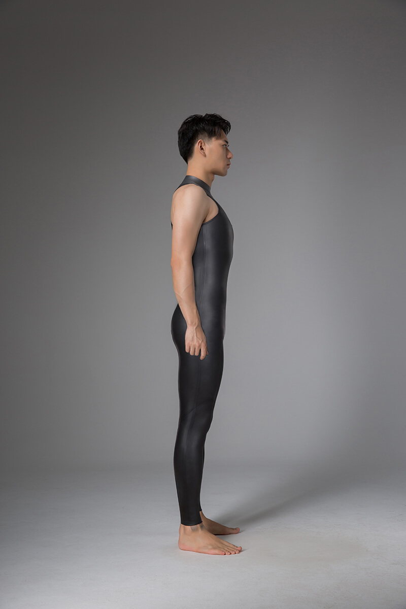 ▲預購-Bestdive 男款 1mm 零阻系列-競賽級無袖連體防寒衣