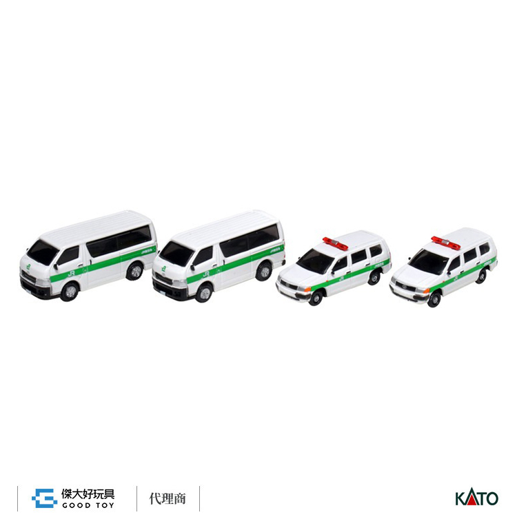 KATO 23-653A  車輛 Toyota 豐田 (Hiace Long/Probox) JR東日本 (4入)