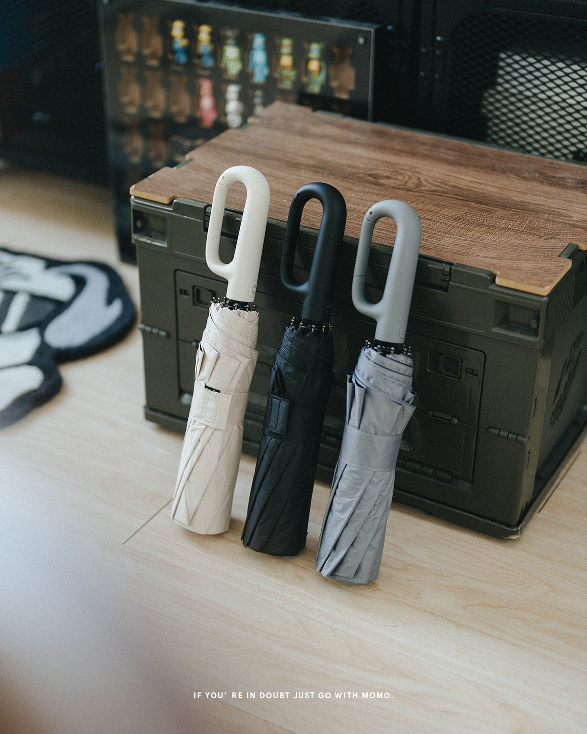 OurPick 扣環式隨身自動型雨傘 3色