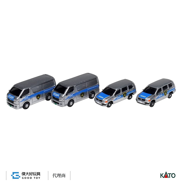 KATO 23-653C 車輛 Toyota 豐田 (Hiace Long/Probox) 保全公司 (4入)