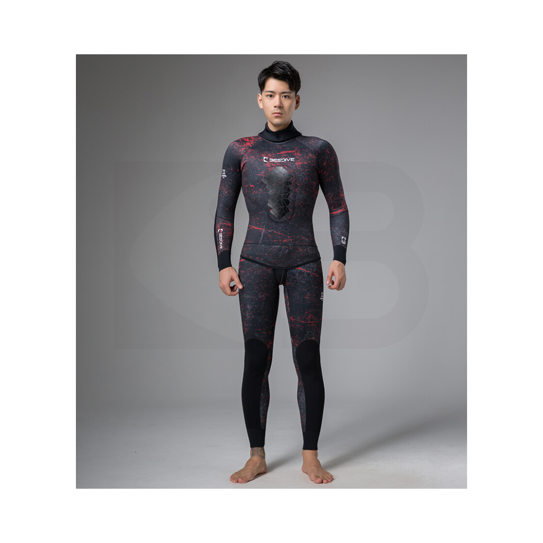 ▲預購 Bestdive 男款 漁獵系列 迷彩防寒衣 2026 內裡一般布面