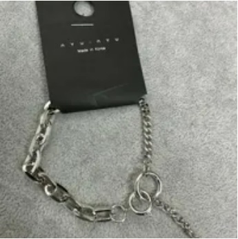 [S] NYU.NYU DIAMOND HOOKED CHAIN BRACELET,SILVER, SNN260 (SNN260)