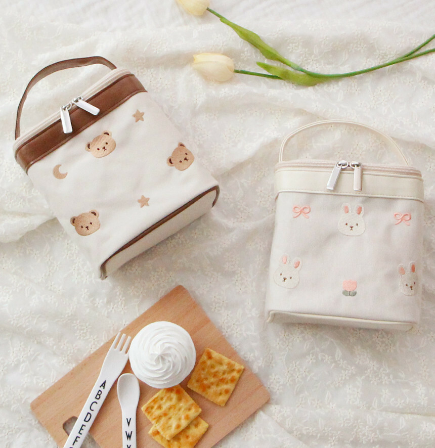 little bear 手提保溫便當袋
