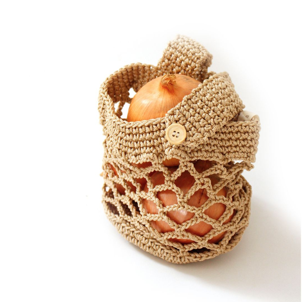 《PLYS》可掛式蔬果保存收納透氣網袋(適合裝入洋蔥)