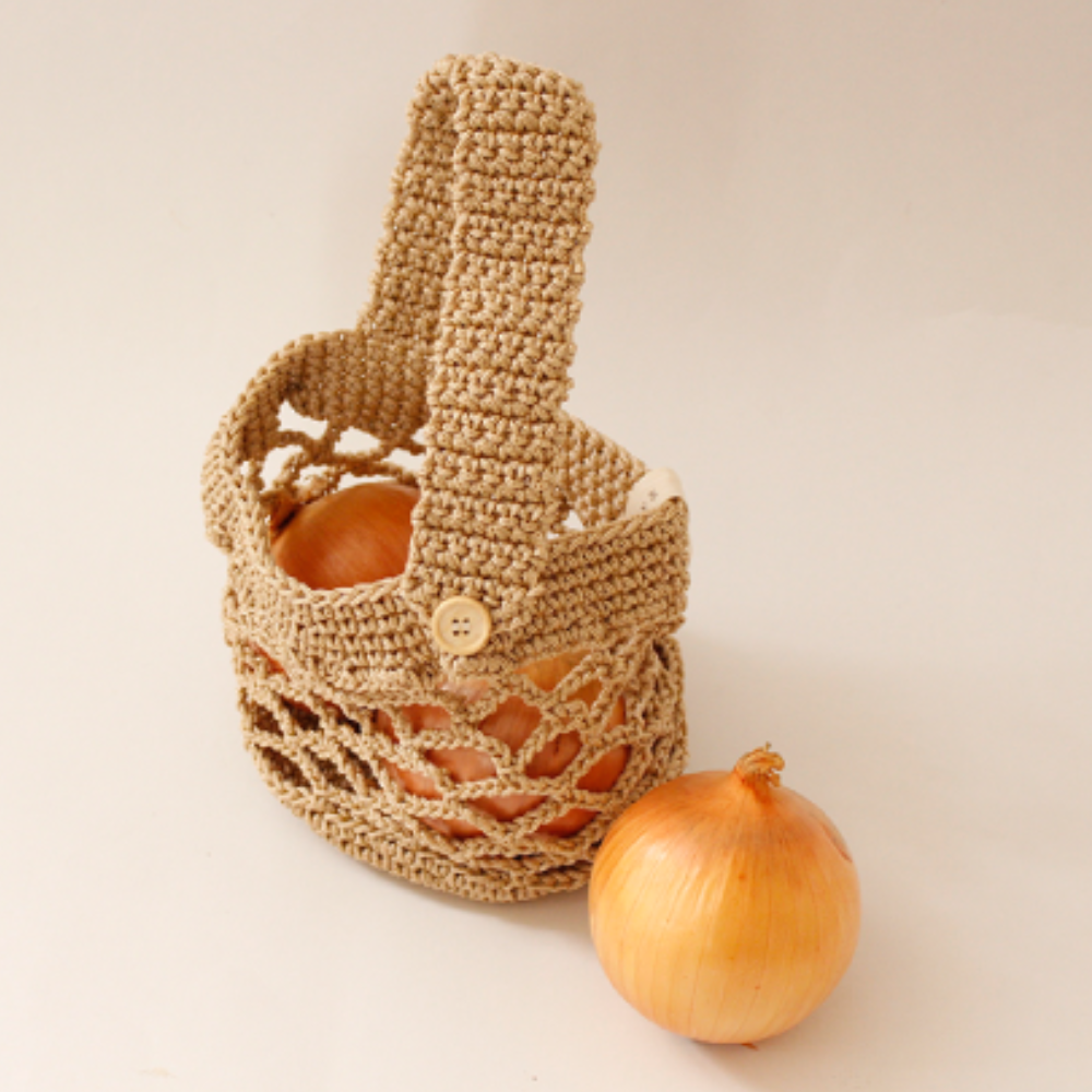 《PLYS》可掛式蔬果保存收納透氣網袋(適合裝入洋蔥)