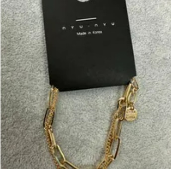 [S] NYU.NYU DOUBLE CHAIN BRACELET,GOLD, SNN261 (SNN261)